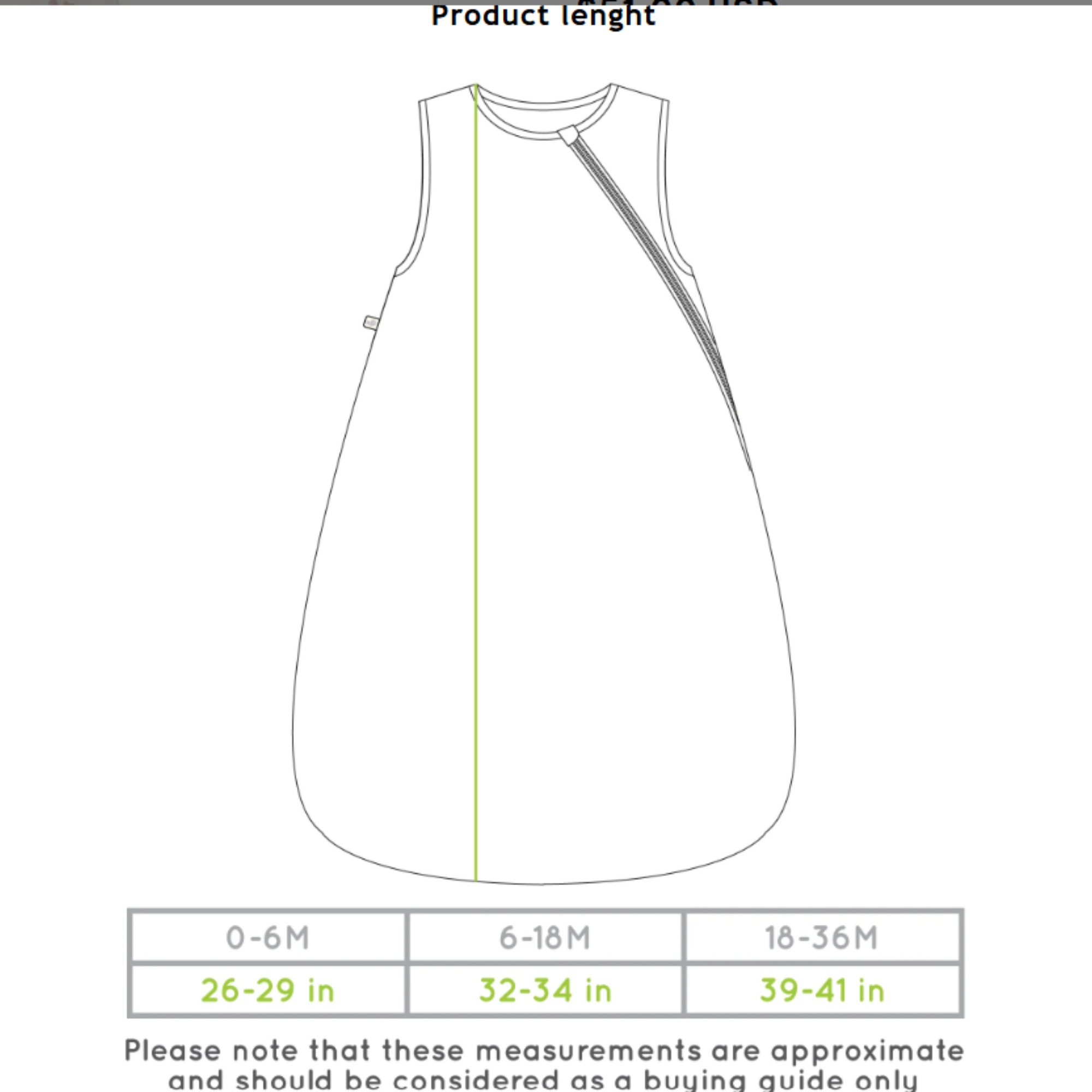 PERLIMPINPIN Quilted Bamboo 1TOG Sleep Bag Newborn - Construction