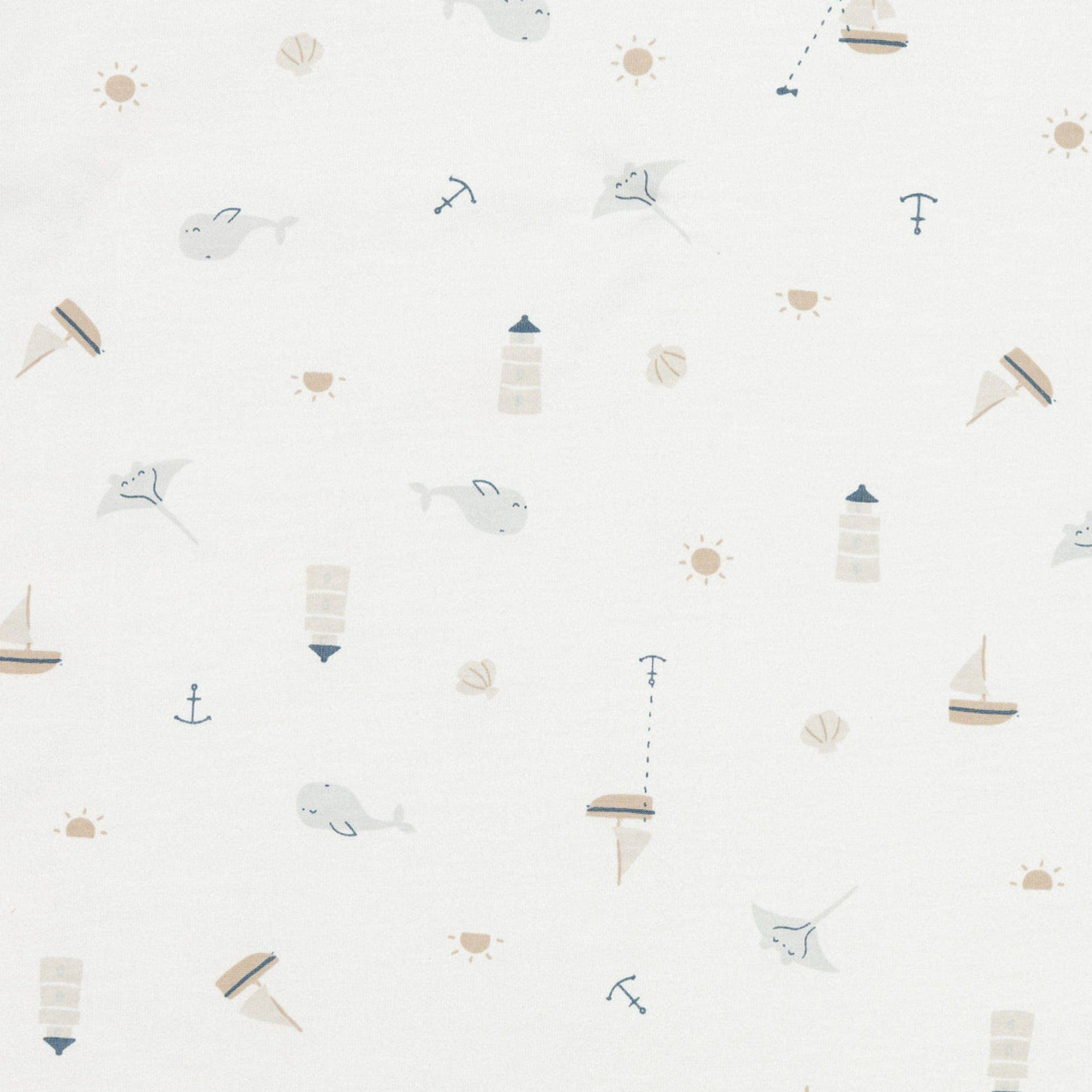 PERLIMPINPIN Quilted Bamboo 1TOG Sleep Bag Newborn - Ocean