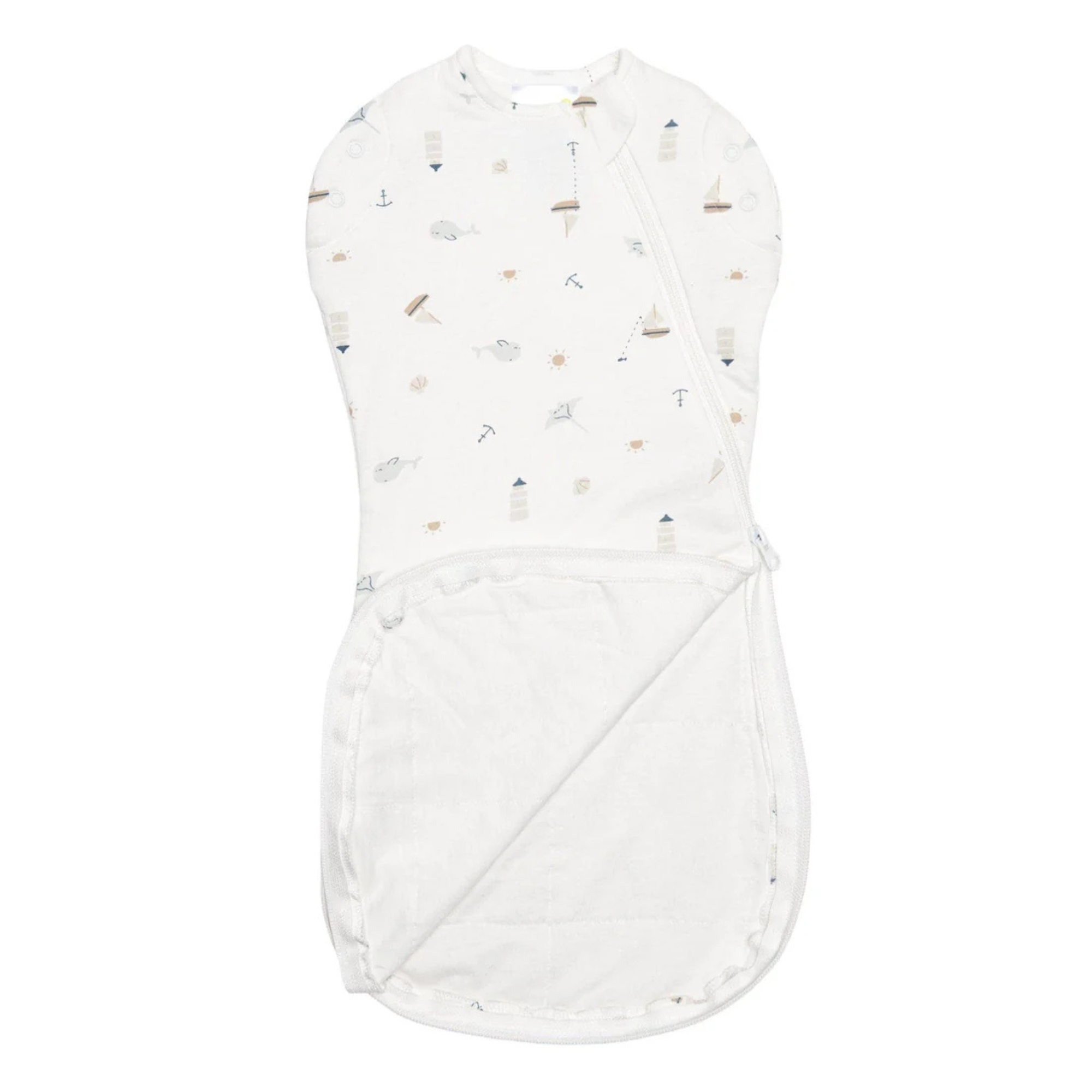 PERLIMPINPIN Quilted Bamboo 1TOG Sleep Bag Newborn - Ocean