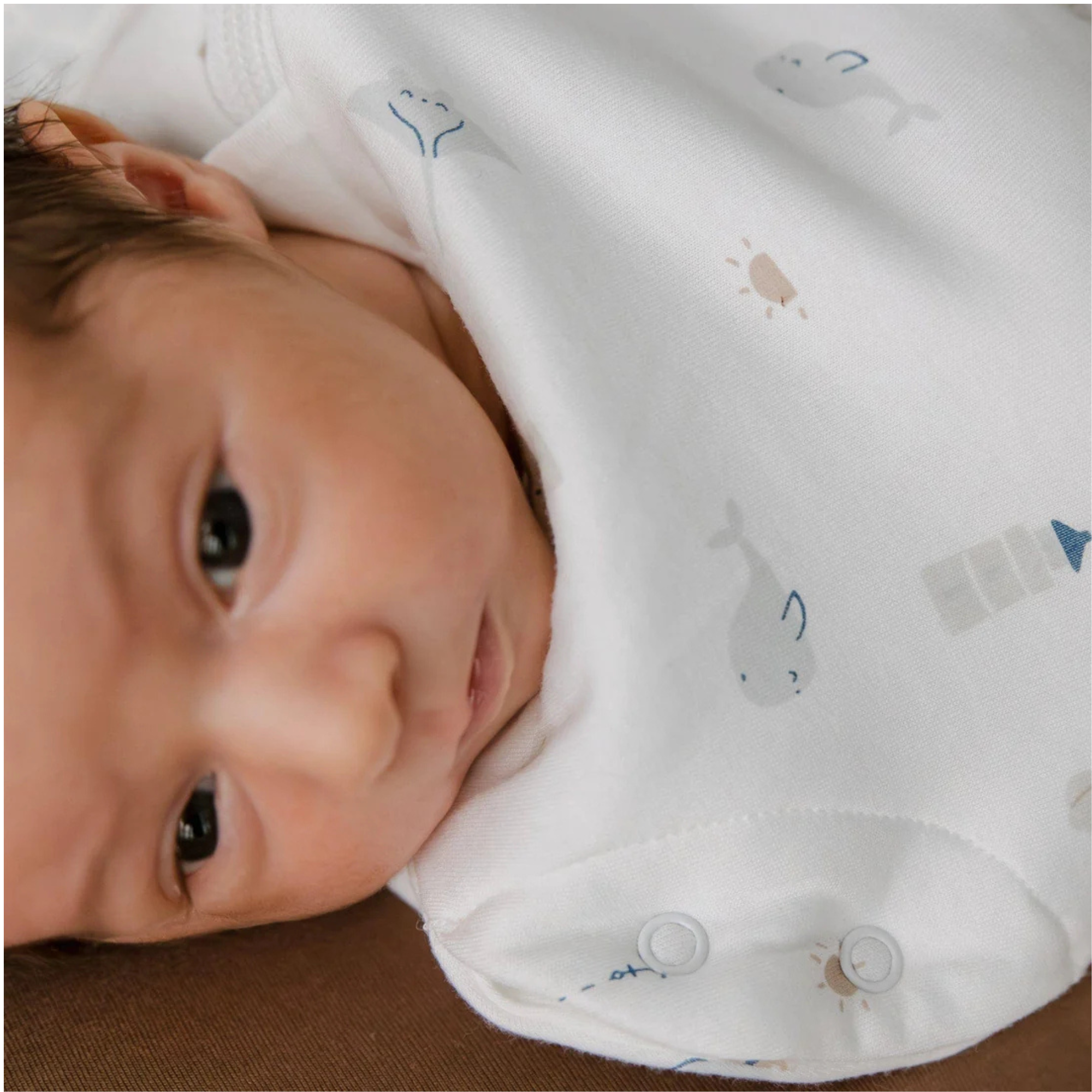 PERLIMPINPIN Quilted Bamboo 1TOG Sleep Bag Newborn - Ocean