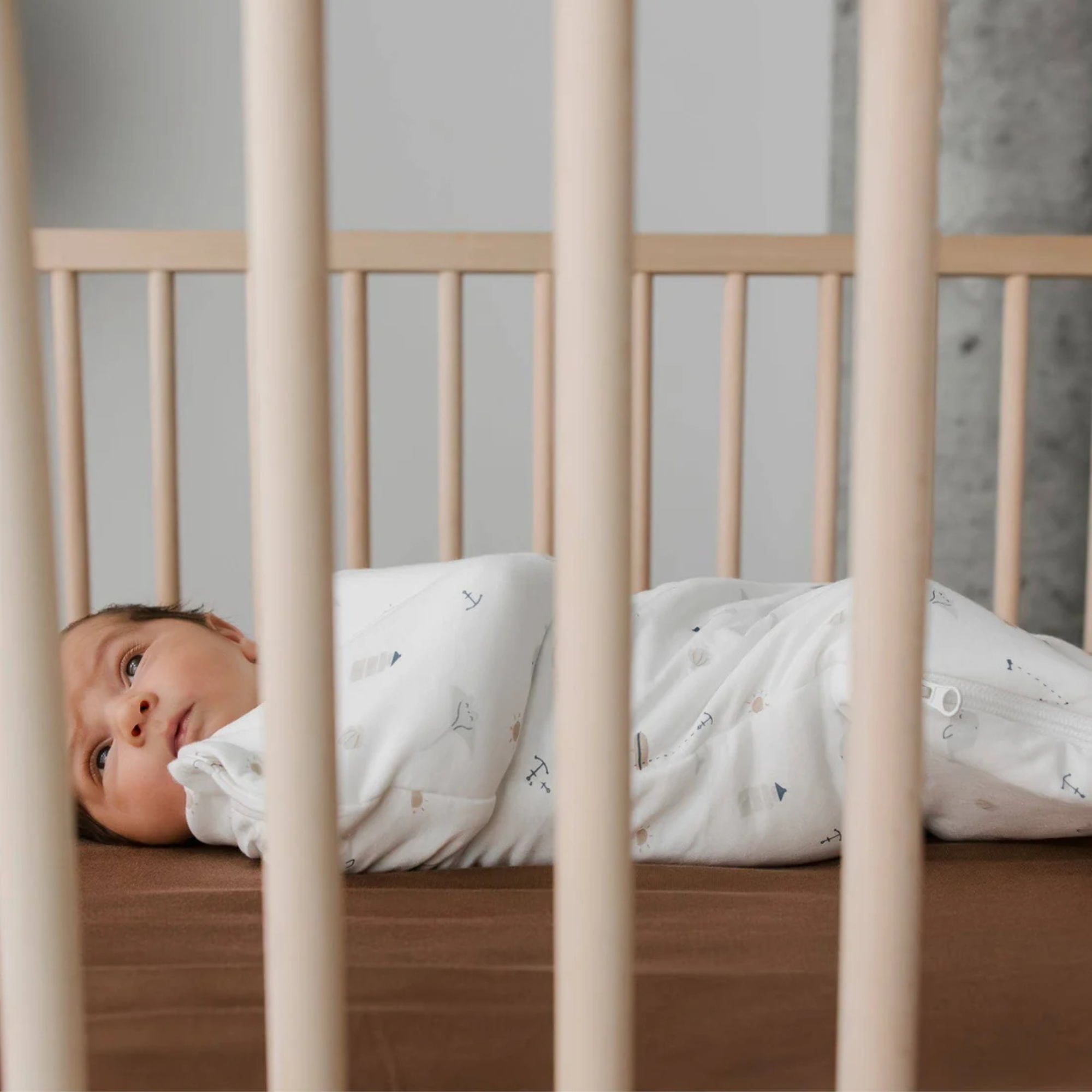 PERLIMPINPIN Quilted Bamboo 1TOG Sleep Bag Newborn - Ocean