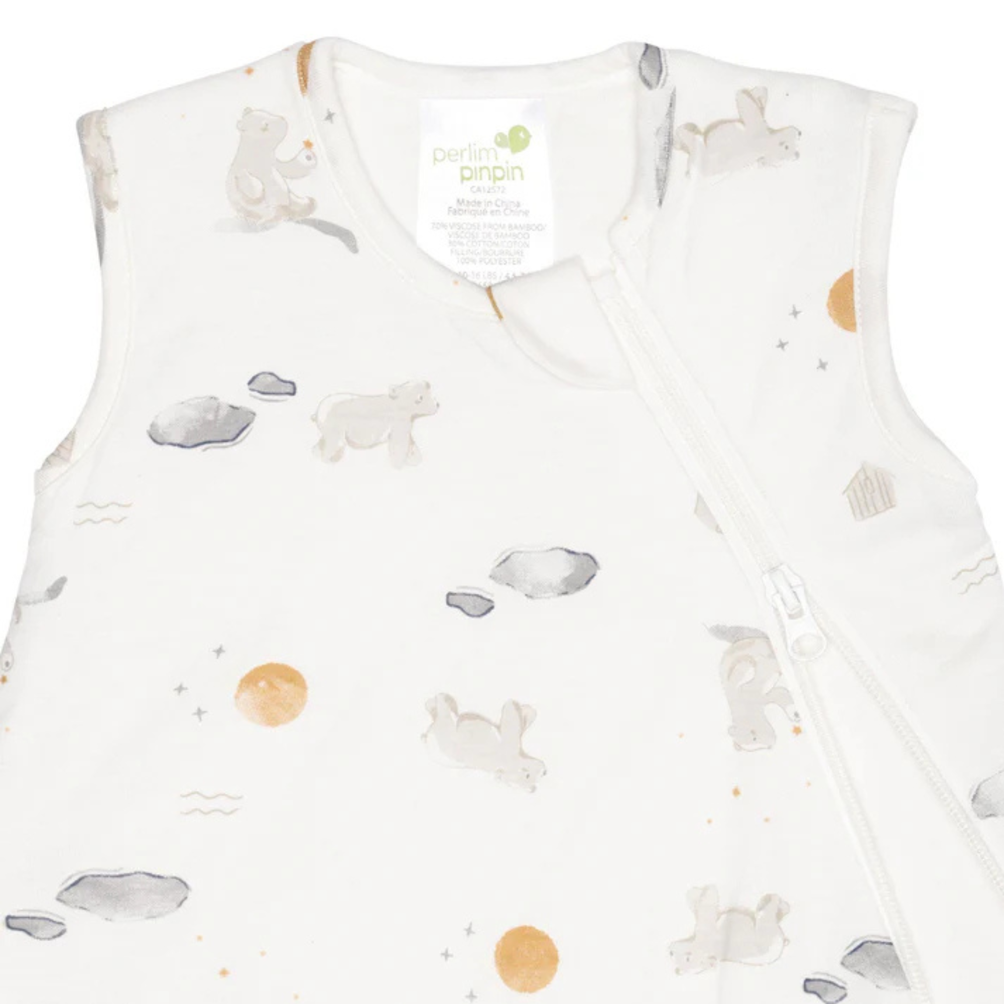 Gigoteuse matelassée en bambou PERLIMPINPIN 1Tog - Pleine Lune