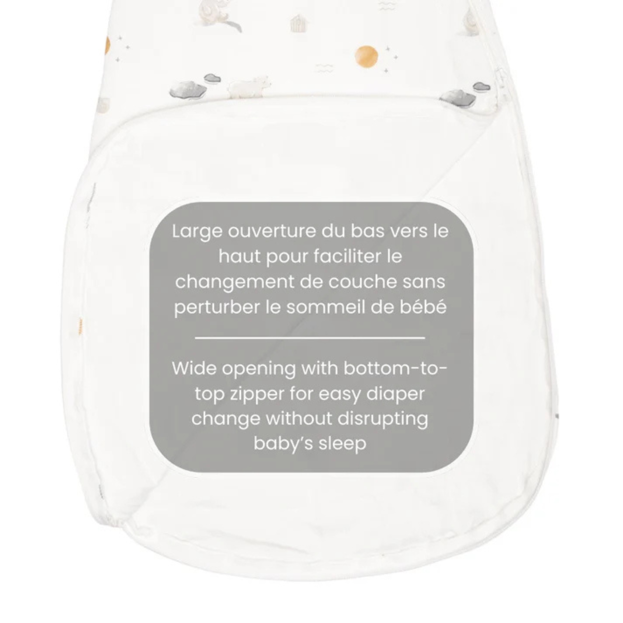 Gigoteuse matelassée en bambou PERLIMPINPIN 1Tog - Pleine Lune
