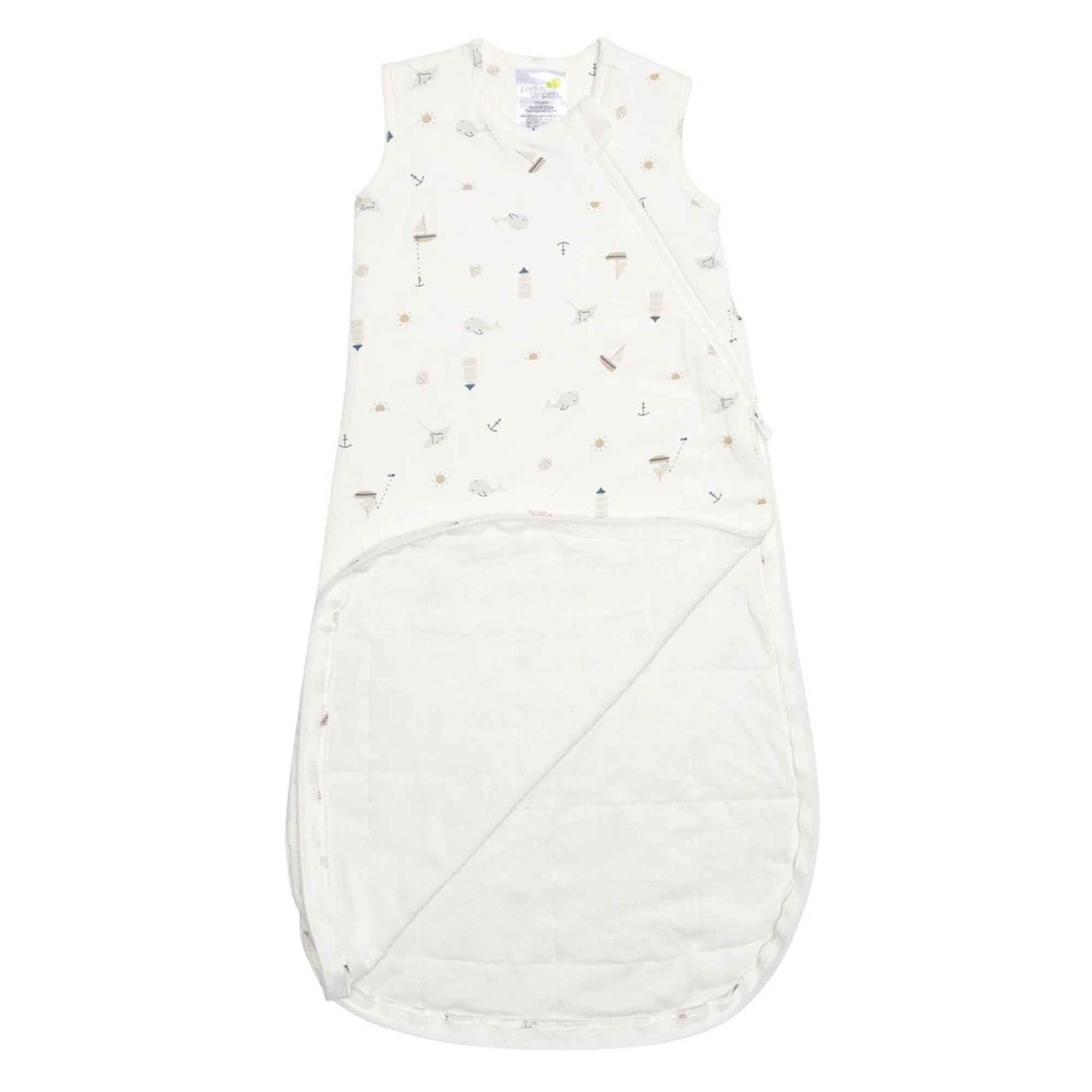 PERLIMPINPIN Quilted Bamboo Sleep Bag 1Tog - Ocean