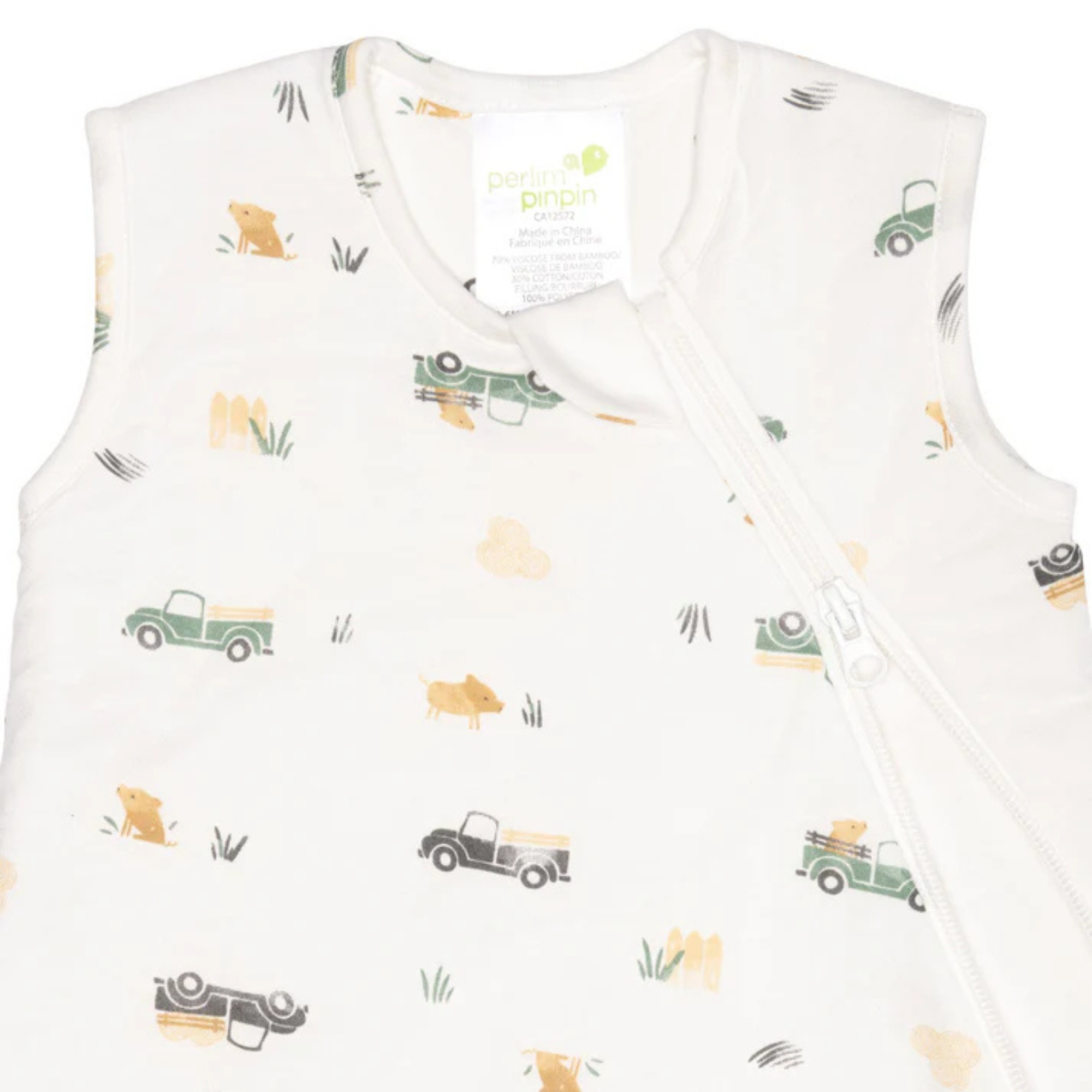 Gigoteuse matelassée en bambou PERLIMPINPIN 1Tog - Prairies