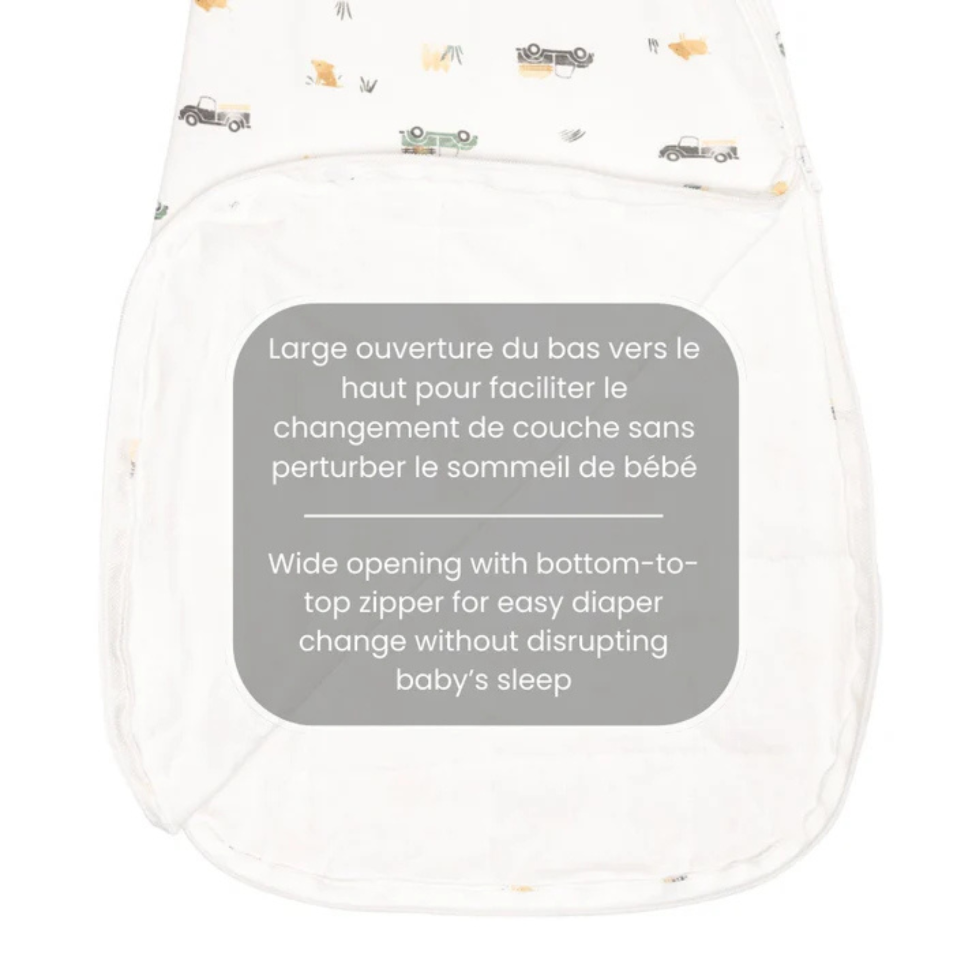 Gigoteuse matelassée en bambou PERLIMPINPIN 1Tog - Prairies