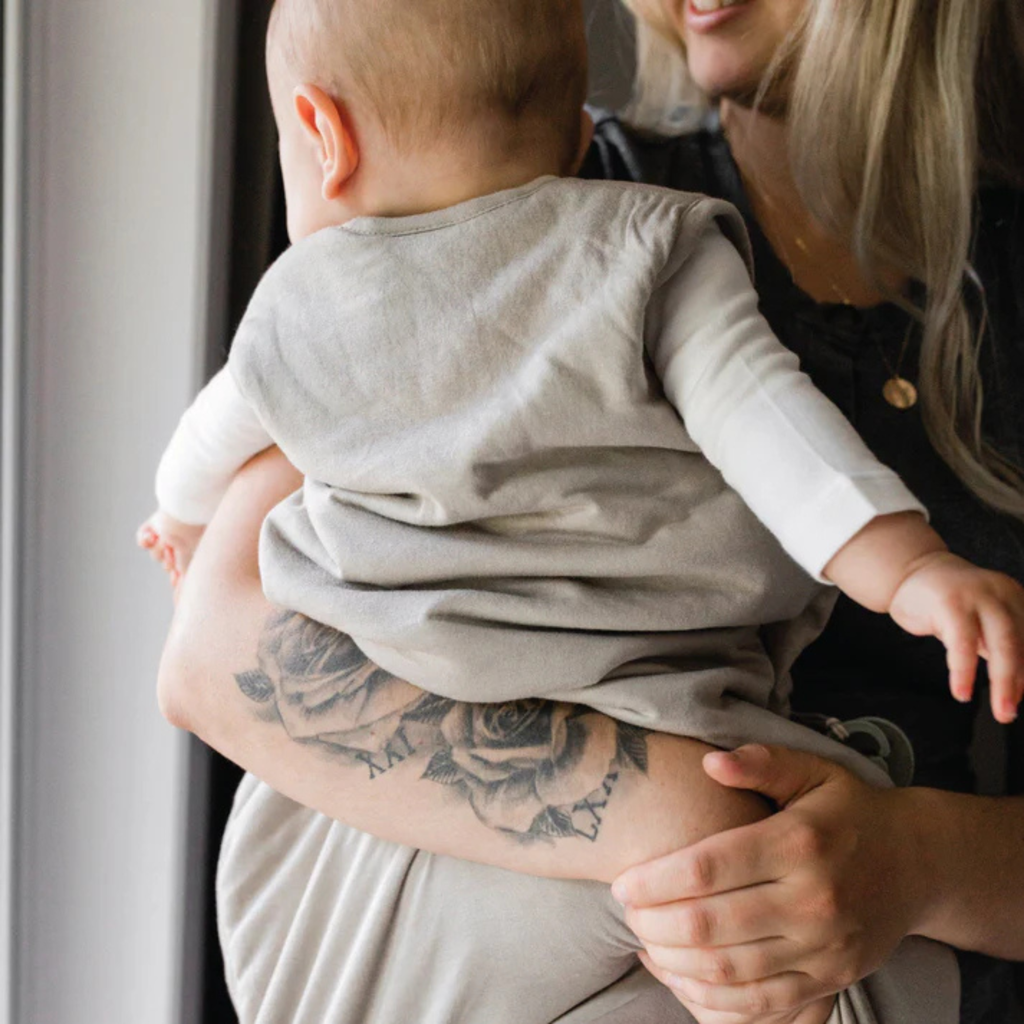 PERLIMPINPIN Quilted Bamboo Sleep Bag 1Tog - Taupe