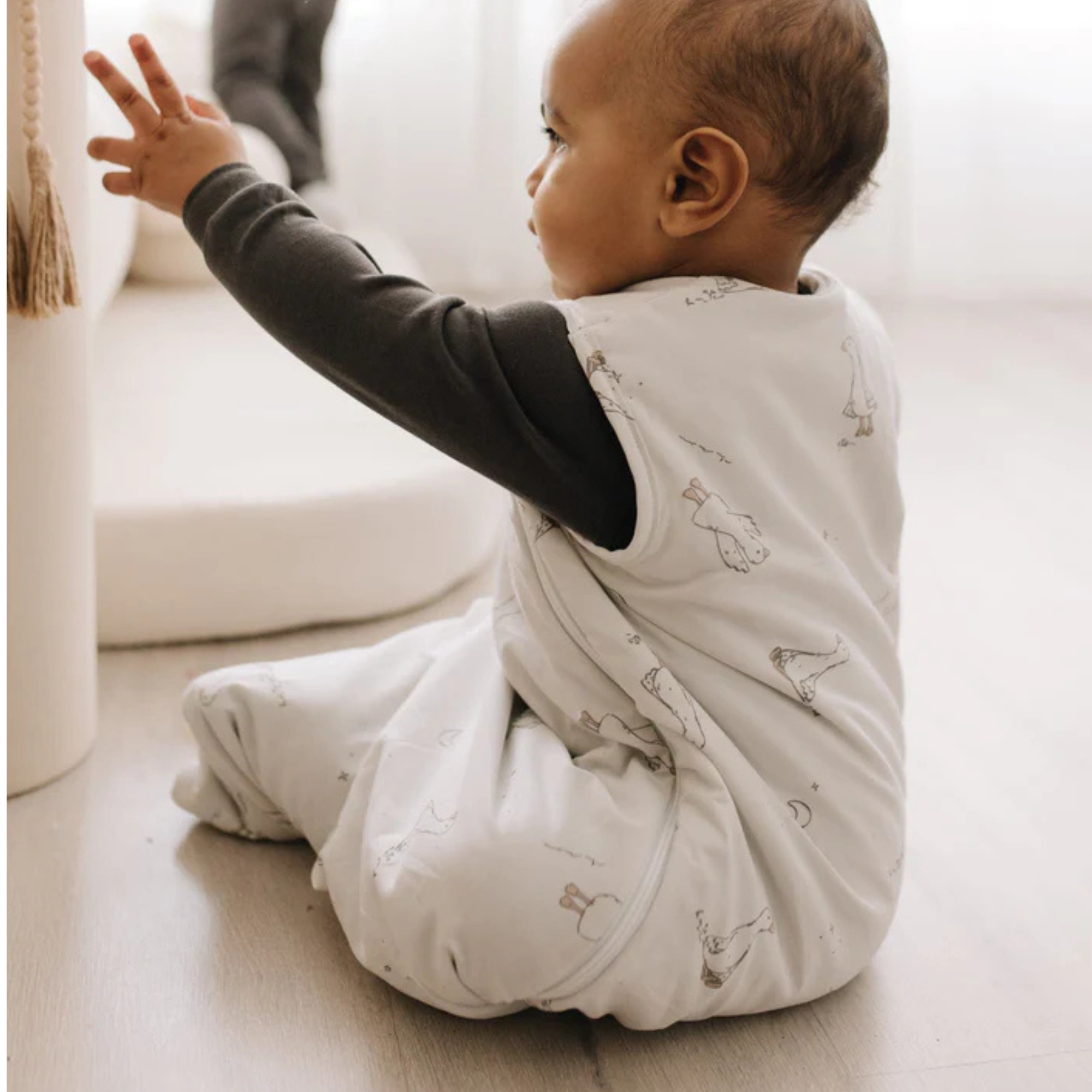 PERLIMPINPIN Woven Cotton Sleep Bag 2Tog - Goose