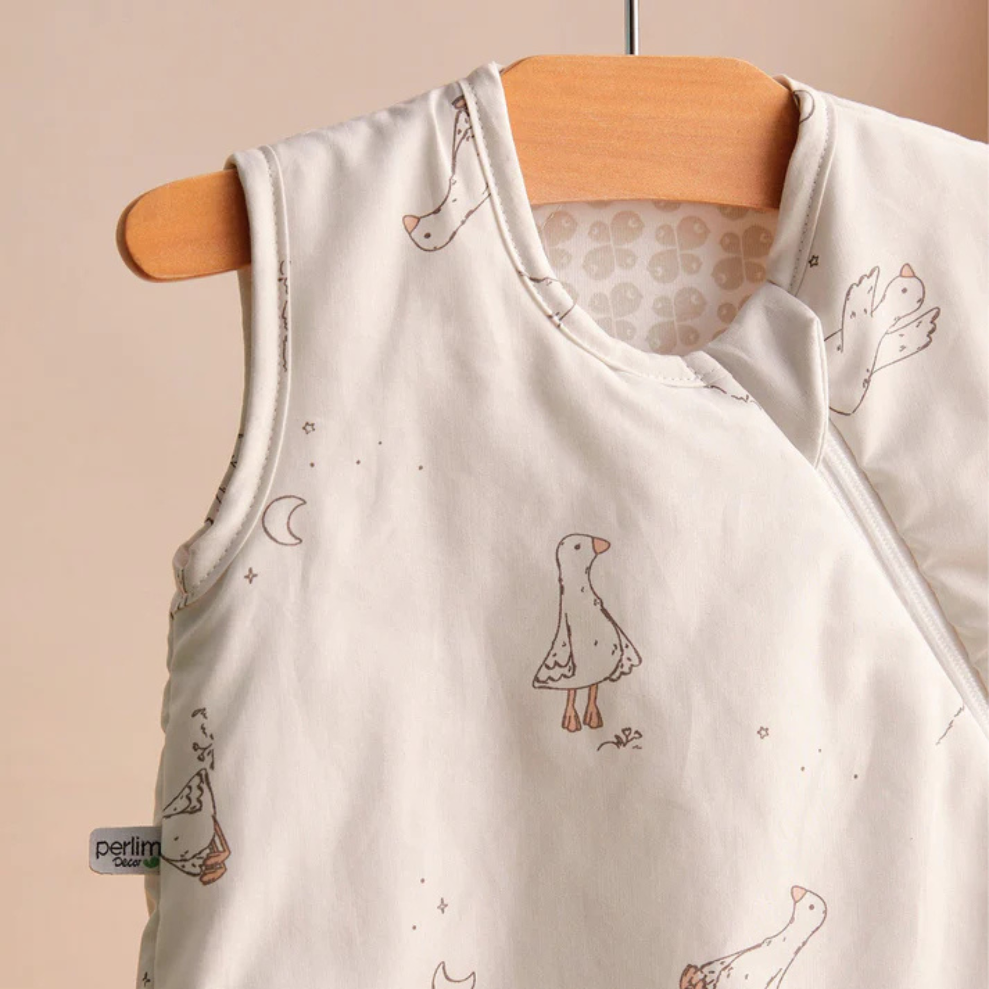 PERLIMPINPIN Woven Cotton Sleep Bag 2Tog - Goose