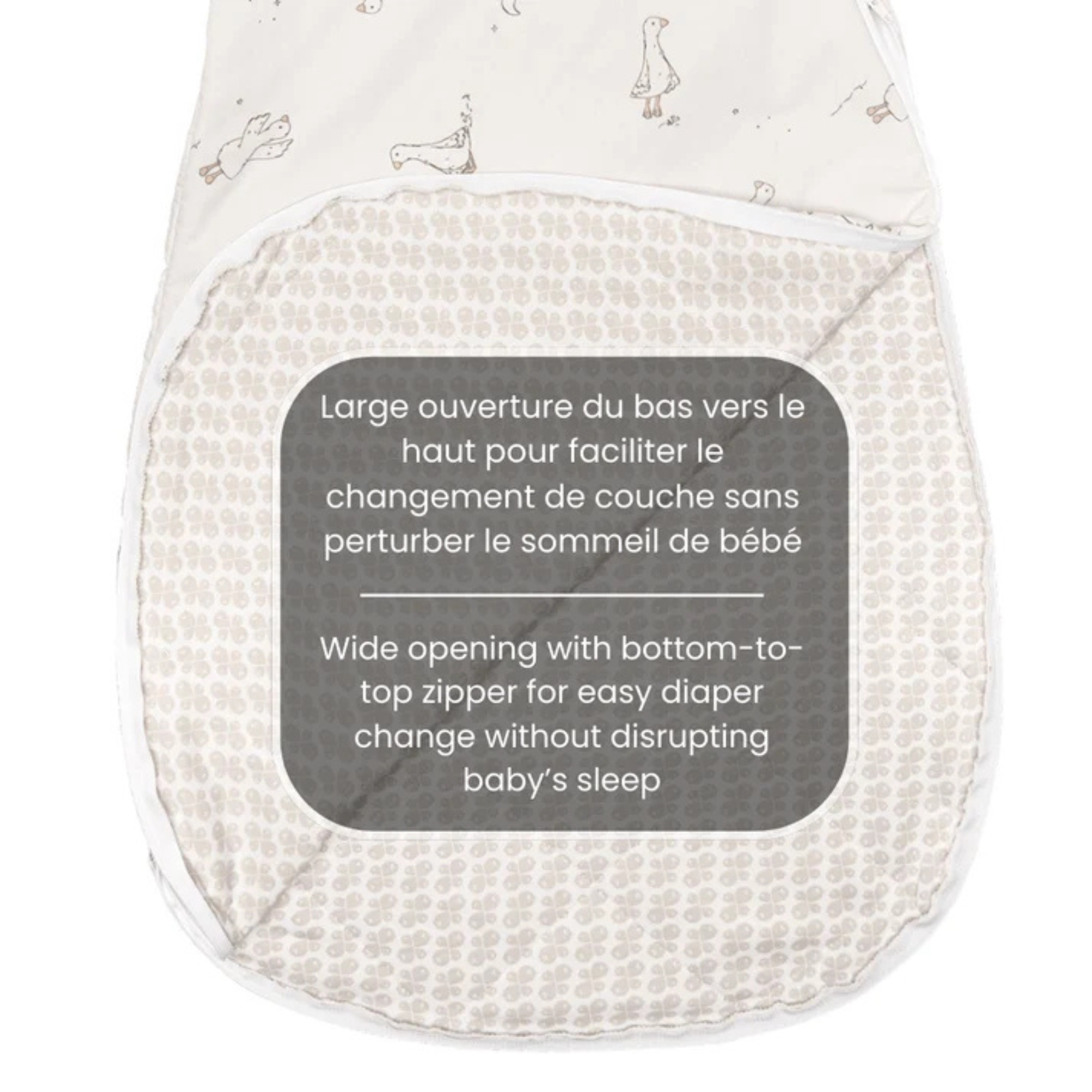 PERLIMPINPIN Woven Cotton Sleep Bag 2Tog - Goose