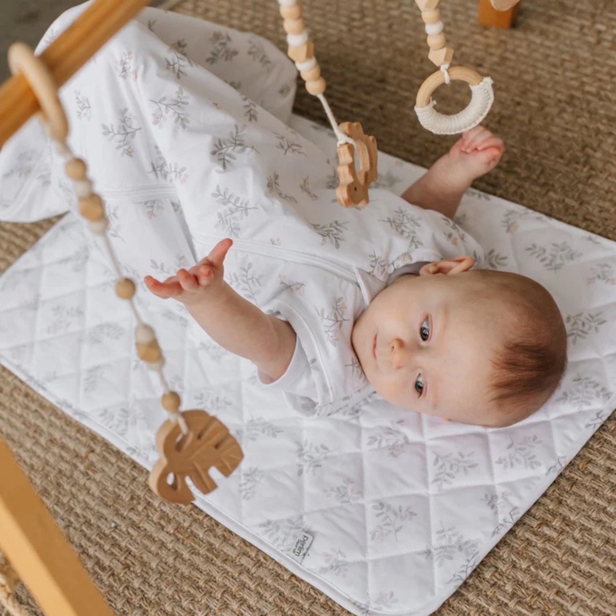 PERLIMPINPIN Woven Cotton Sleep Bag 2Tog - Leaves