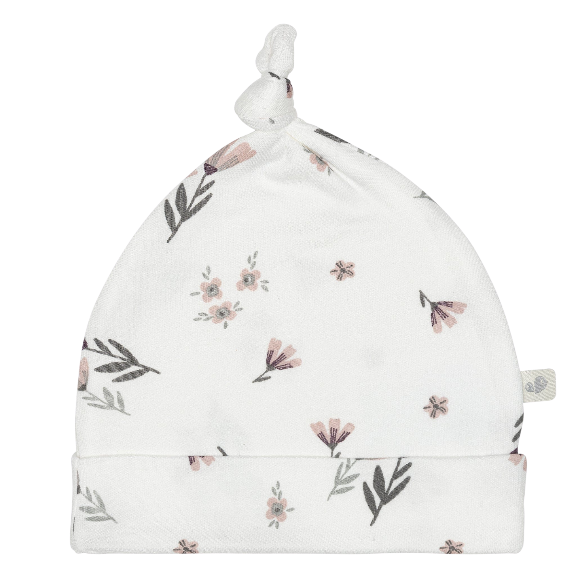 PERLIMPINPIN Bamboo Knotted Hat (1-3M) - Watercolor Flowers