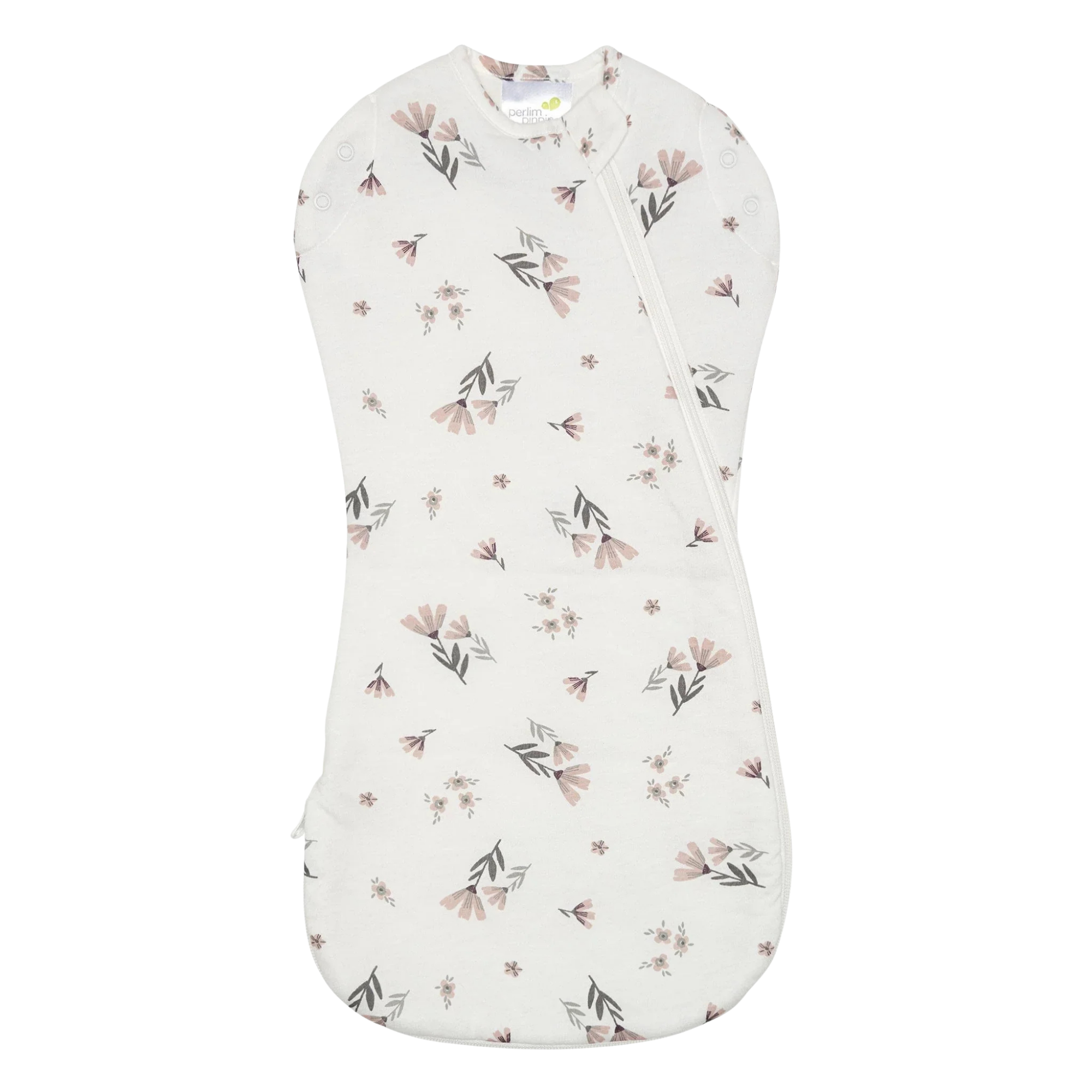PERLIMPINPIN Quilted Bamboo 1TOG Sleep Bag Newborn - Watercolor Flowers