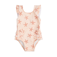 Thumbnail for PETIT LEM Starfish Print on Rose One-Piece Swimsuit