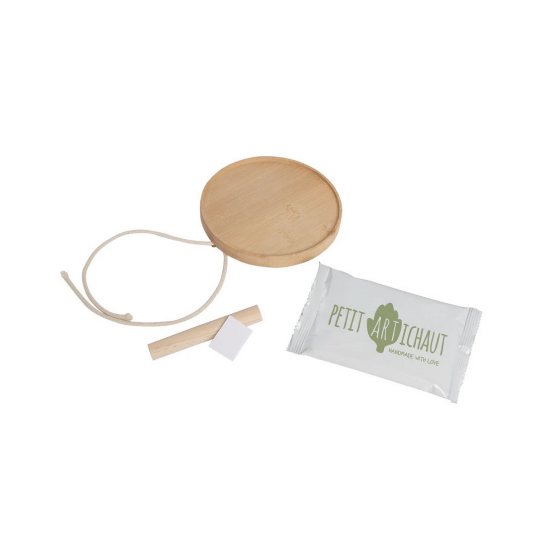 PETIT ARTICHAUT Souvenir Médaillon en Bois
