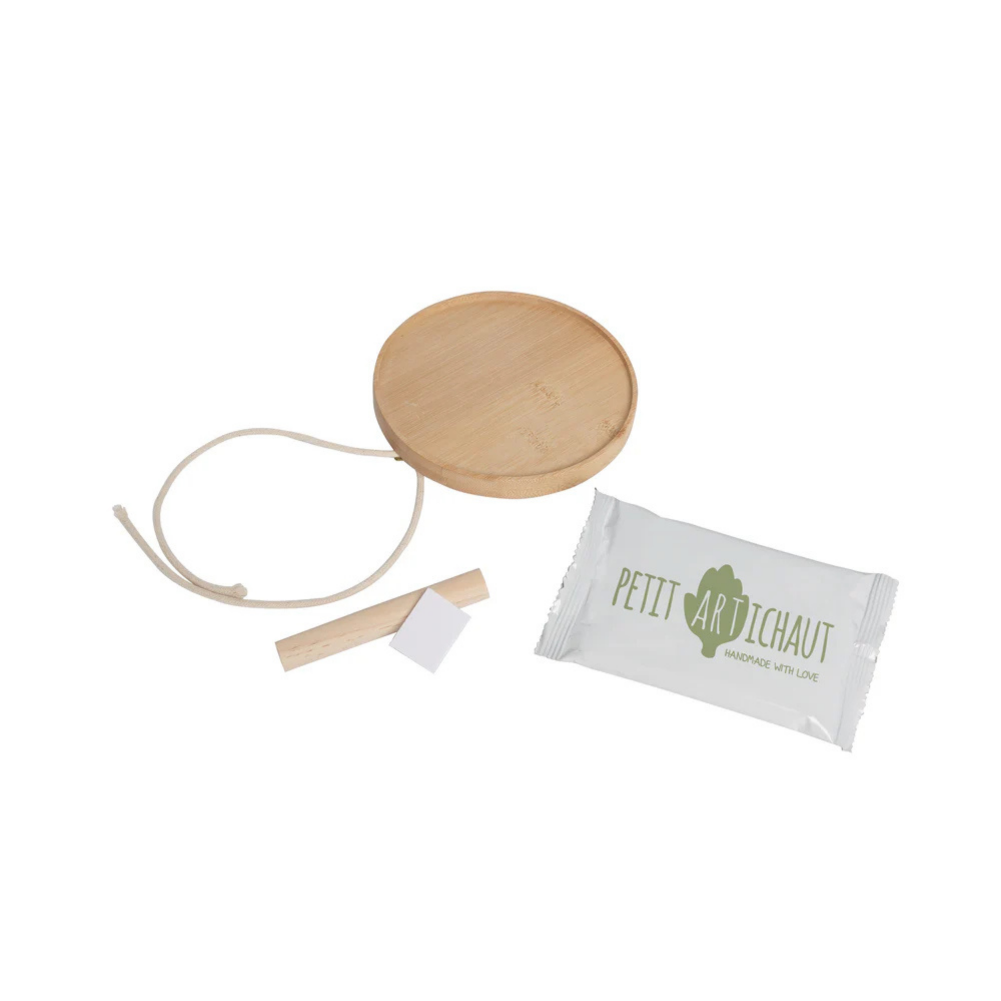 PETIT ARTICHAUT Souvenir Médaillon en Bois