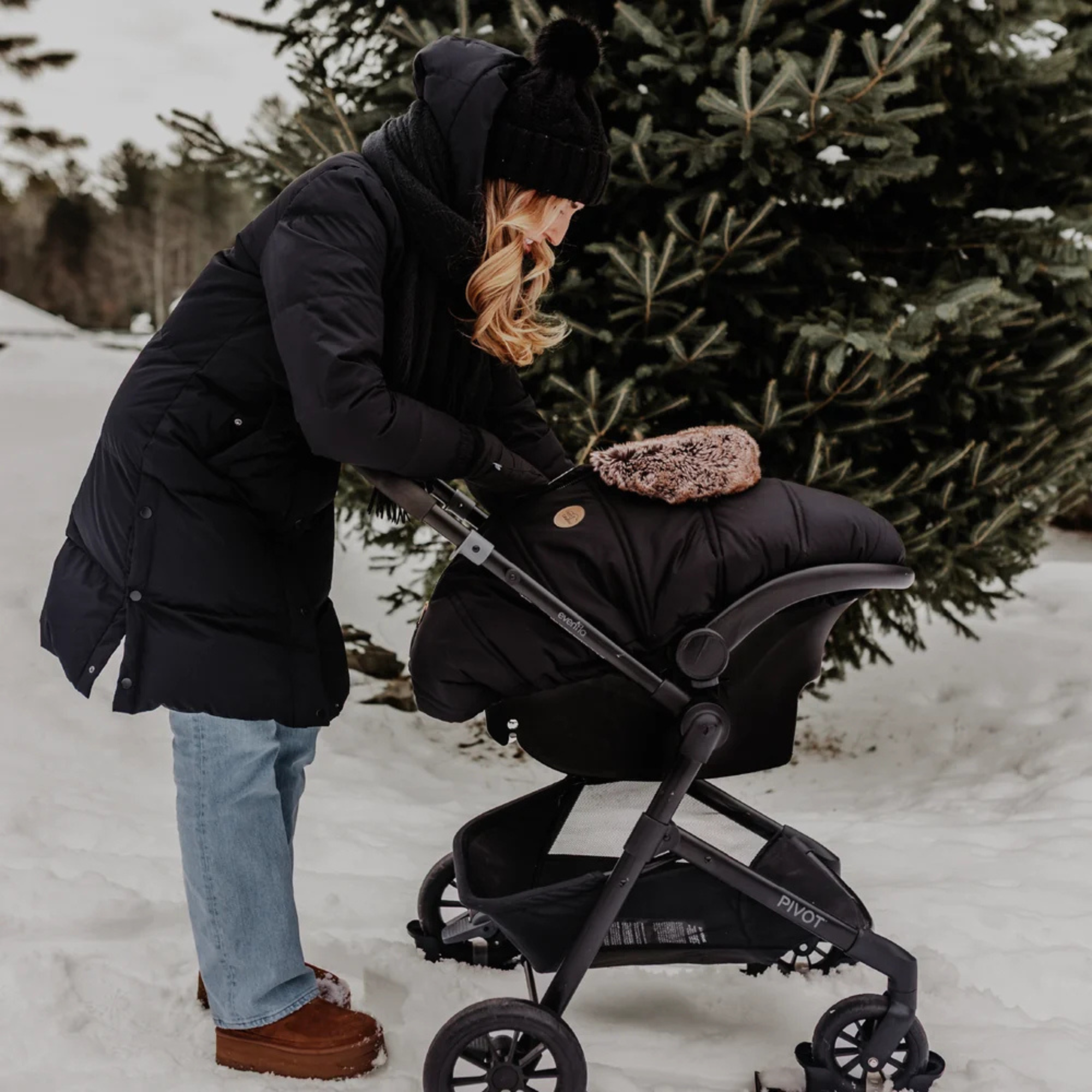 PETIT COULOU 3 Seasons Car Seat Cover - Interchangeable Collars