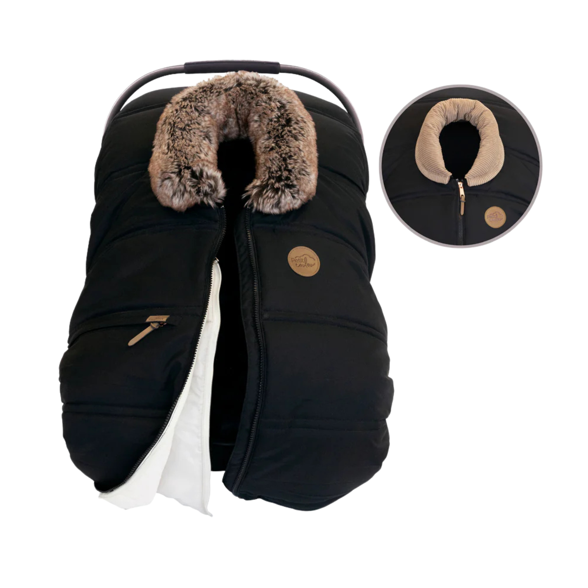 PETIT COULOU 3 Seasons Car Seat Cover - Interchangeable Collars