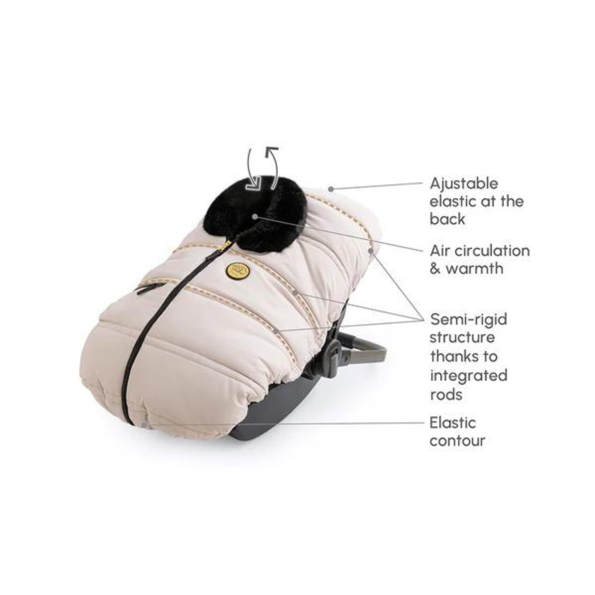 PETIT COULOU 3 Seasons Car Seat Cover - Prestige Collection