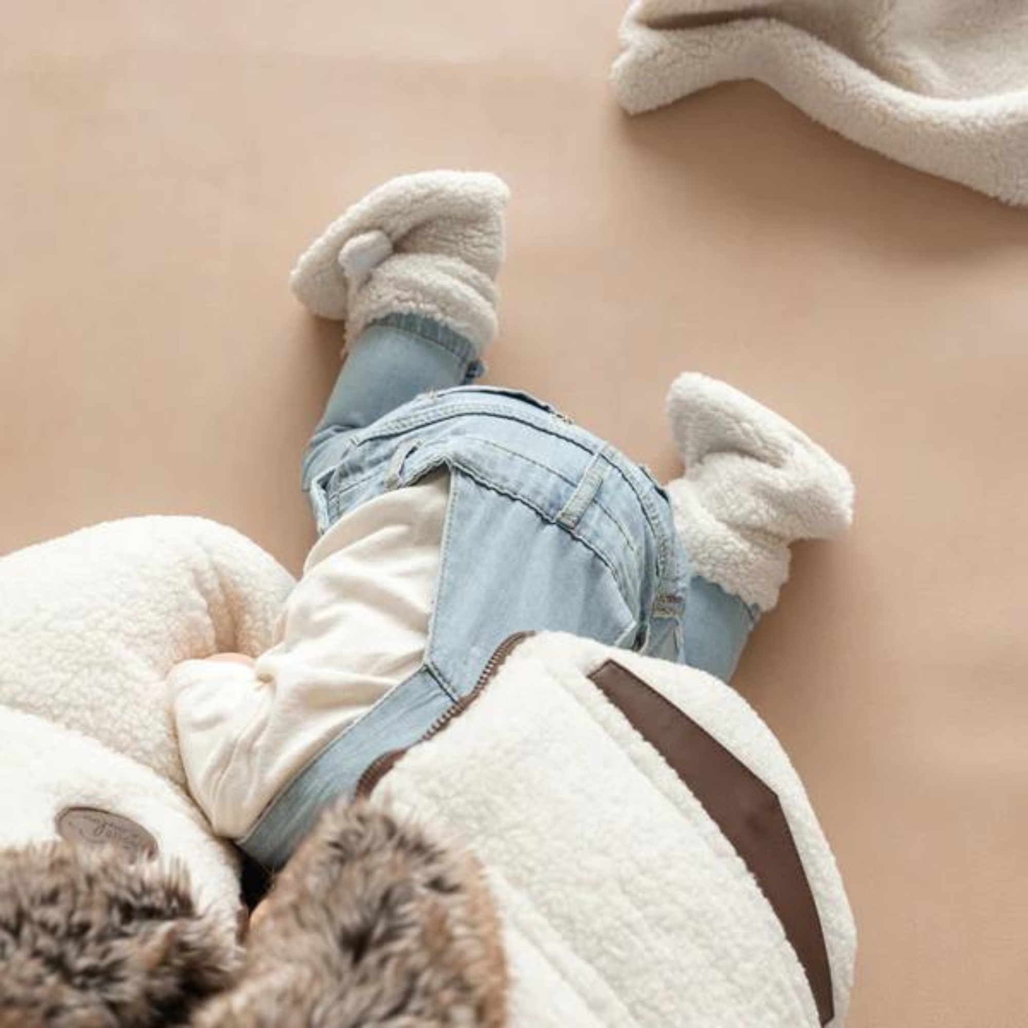 PETIT COULOU Booties for Baby 0-6m - Sherpa