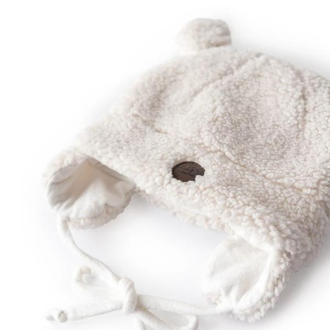 PETIT COULOU Teddy Bear Hat - Sherpa