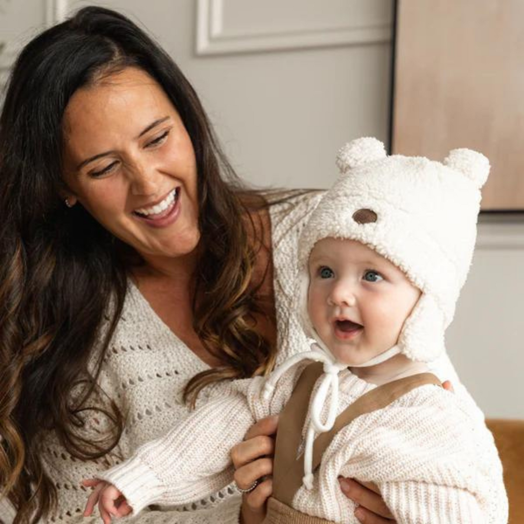 PETIT COULOU Teddy Bear Hat - Sherpa