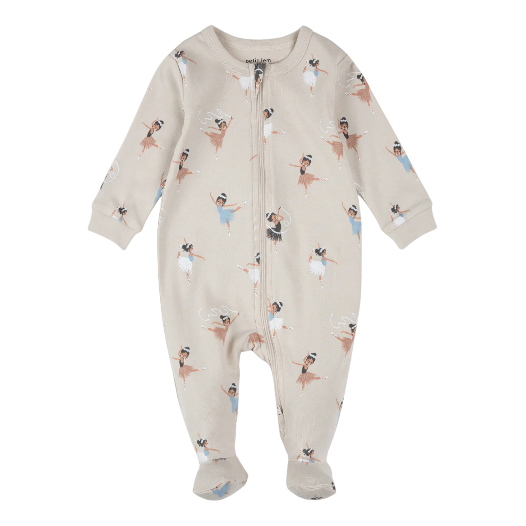 PETIT LEM Ballerina Print on Cream Sleeper