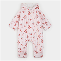 PETIT LEM Berry Sweet Print Quilted Hooded Bunting Playsuit