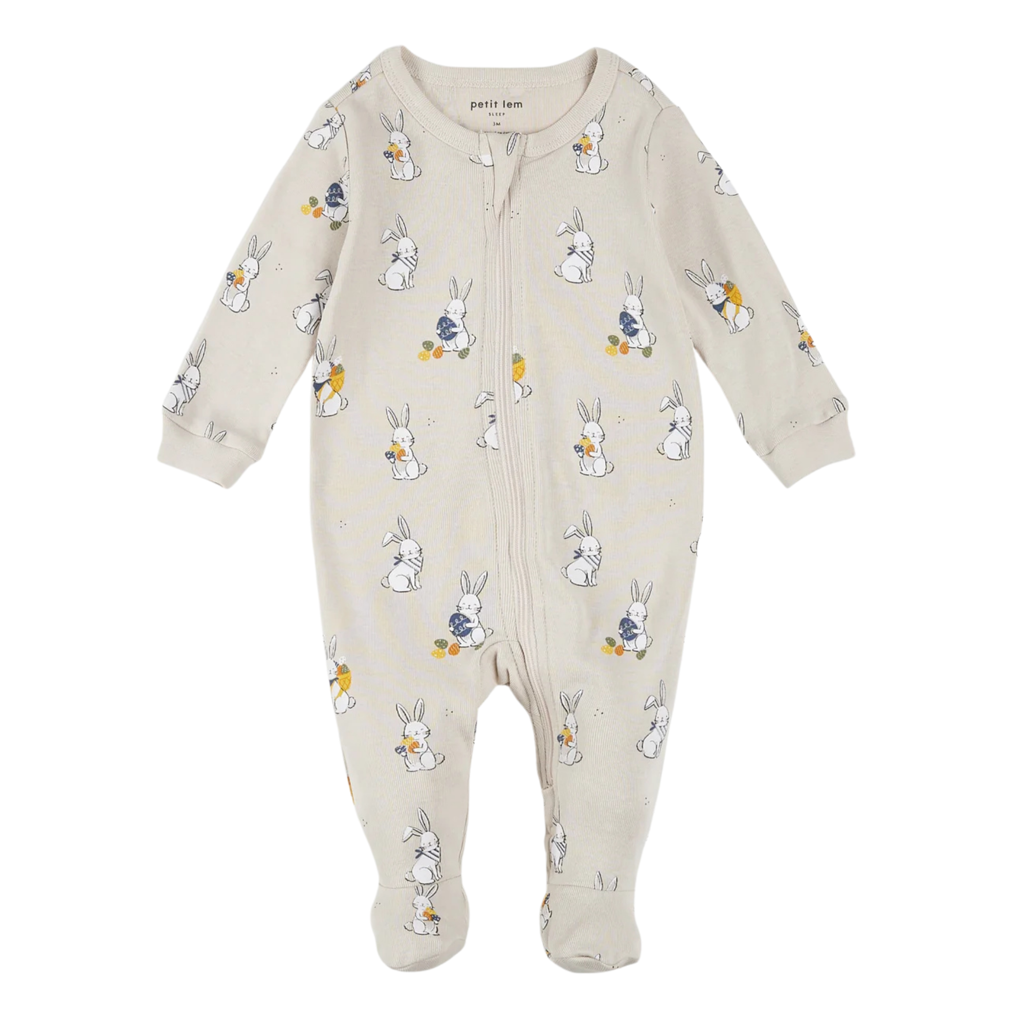 PETIT LEM Egg Hunt Print on Crème Sleeper