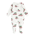 PETIT LEM Festive Car Print on Off-White Sleeper