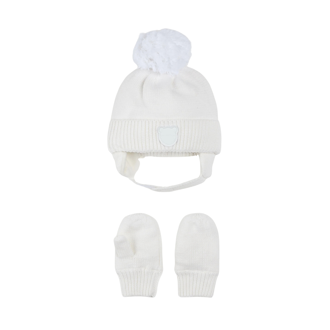 PETIT LEM Hat and Mitts - Beige