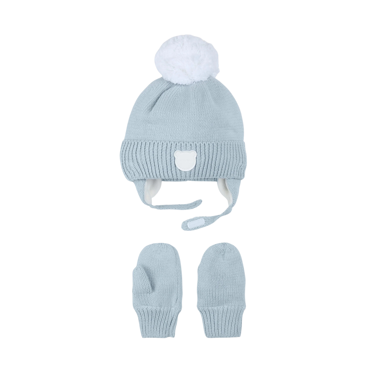 PETIT LEM Hat and Mitts - Light Blue