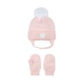 PETIT LEM Hat and Mitts - Light Pink