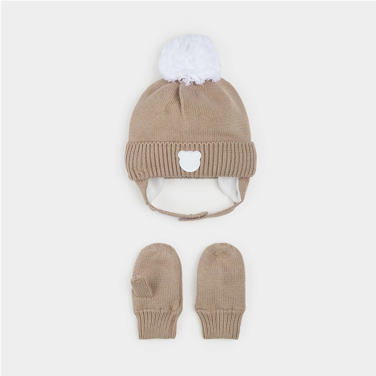 PETIT LEM Hat and Mitts - Sand