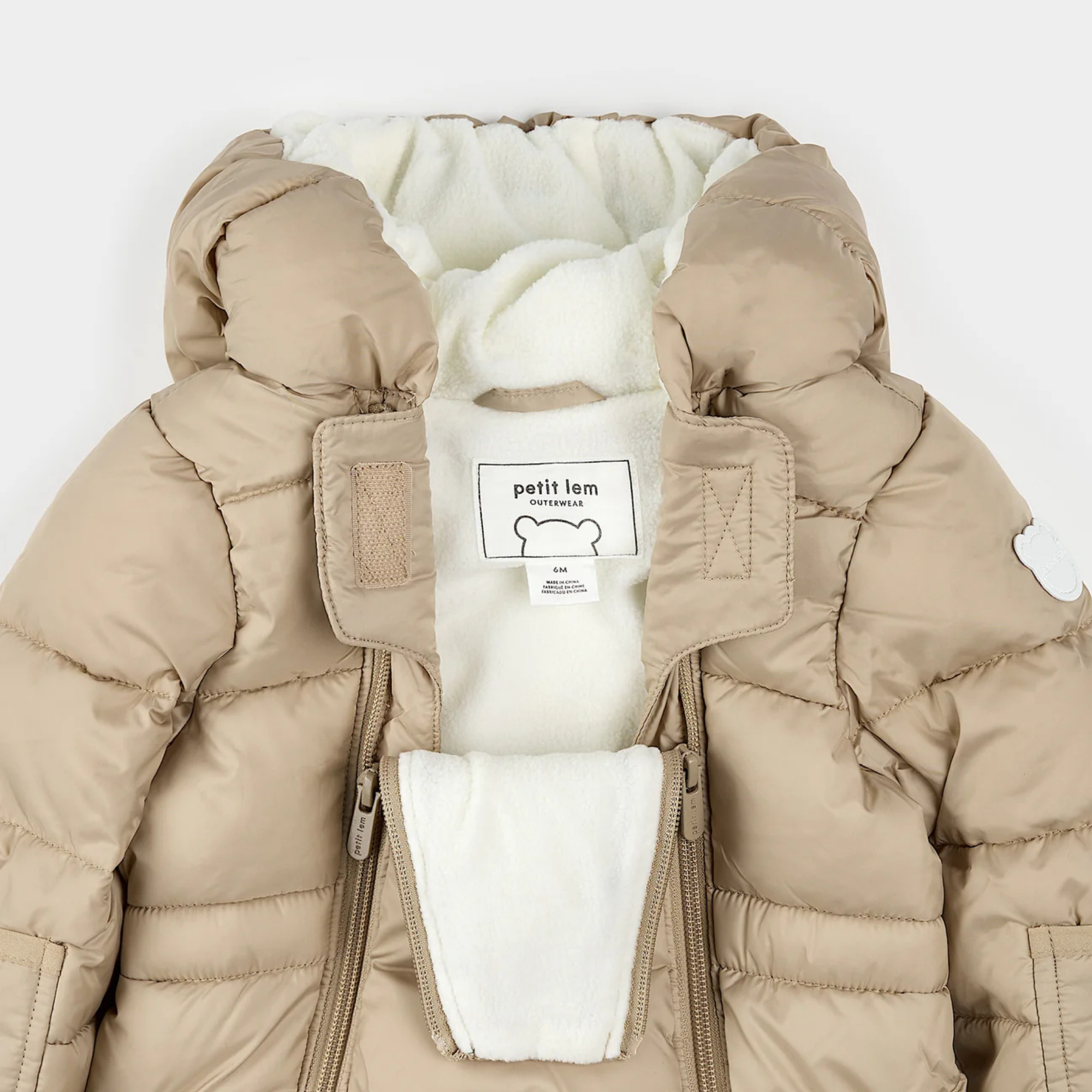 PETIT LEM Light Taupe Light-Weight Hooded Pram