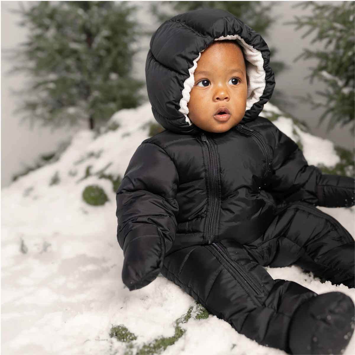 PETIT LEM One-Piece Snowsuit - Black