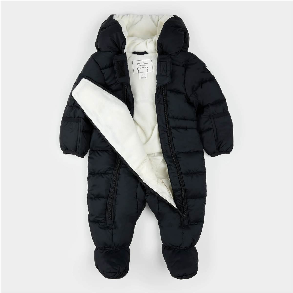 PETIT LEM One-Piece Snowsuit - Black