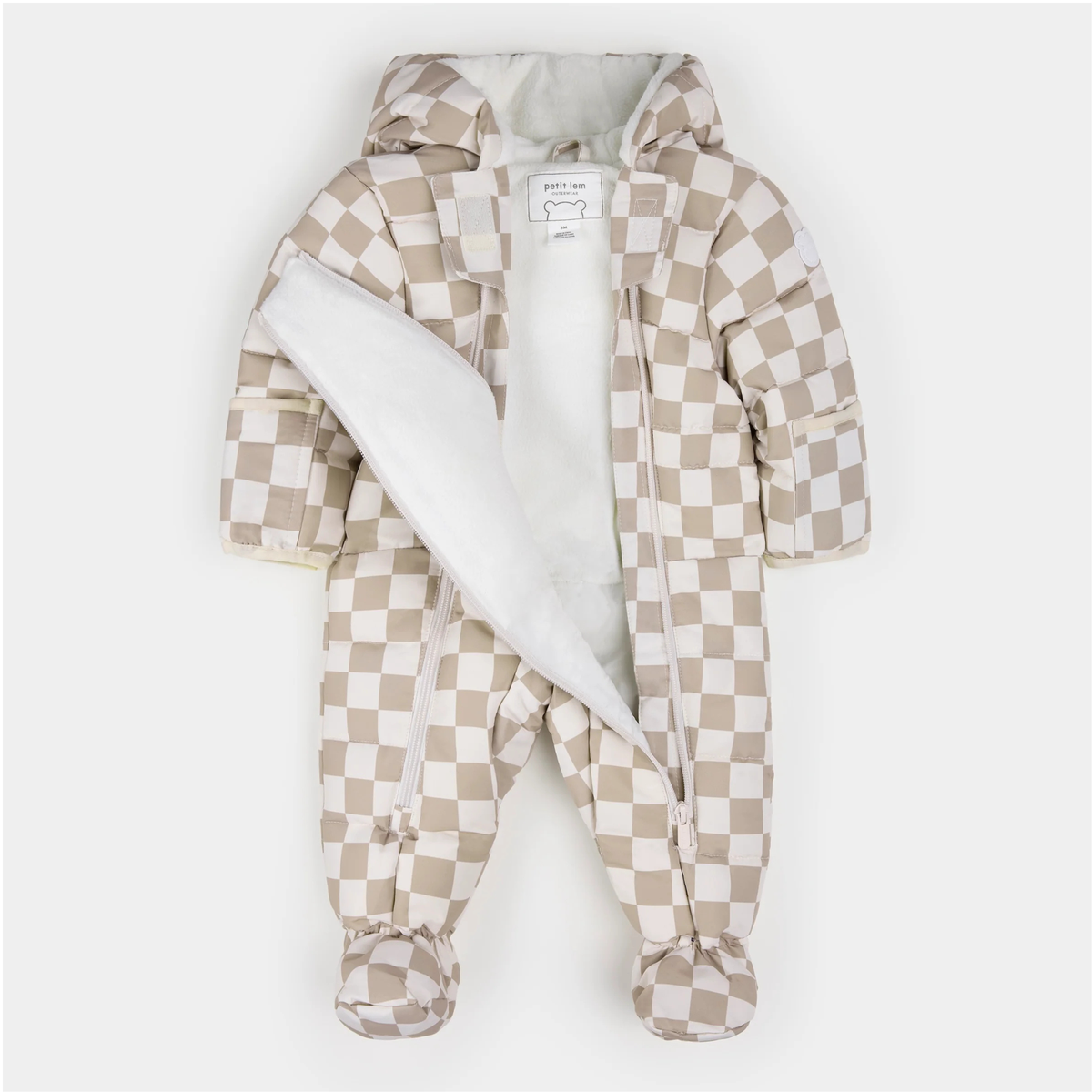 PETIT LEM One-Piece Snowsuit - Checkerboard