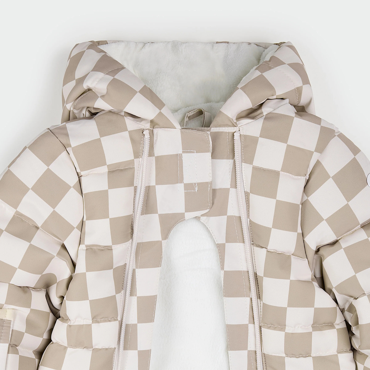 PETIT LEM One-Piece Snowsuit - Checkerboard