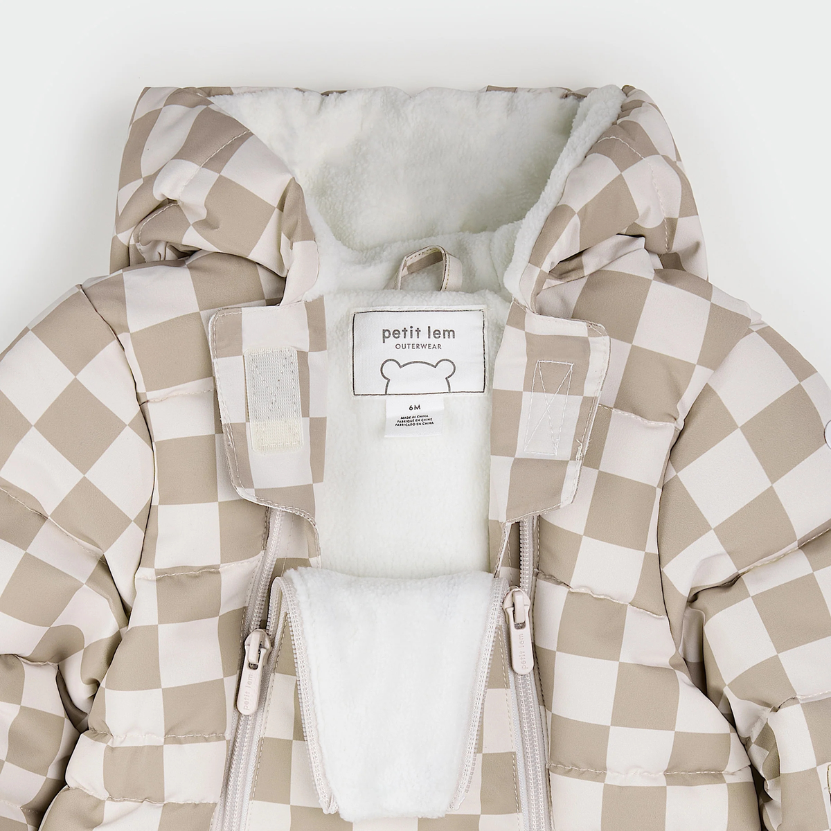 PETIT LEM One-Piece Snowsuit - Checkerboard
