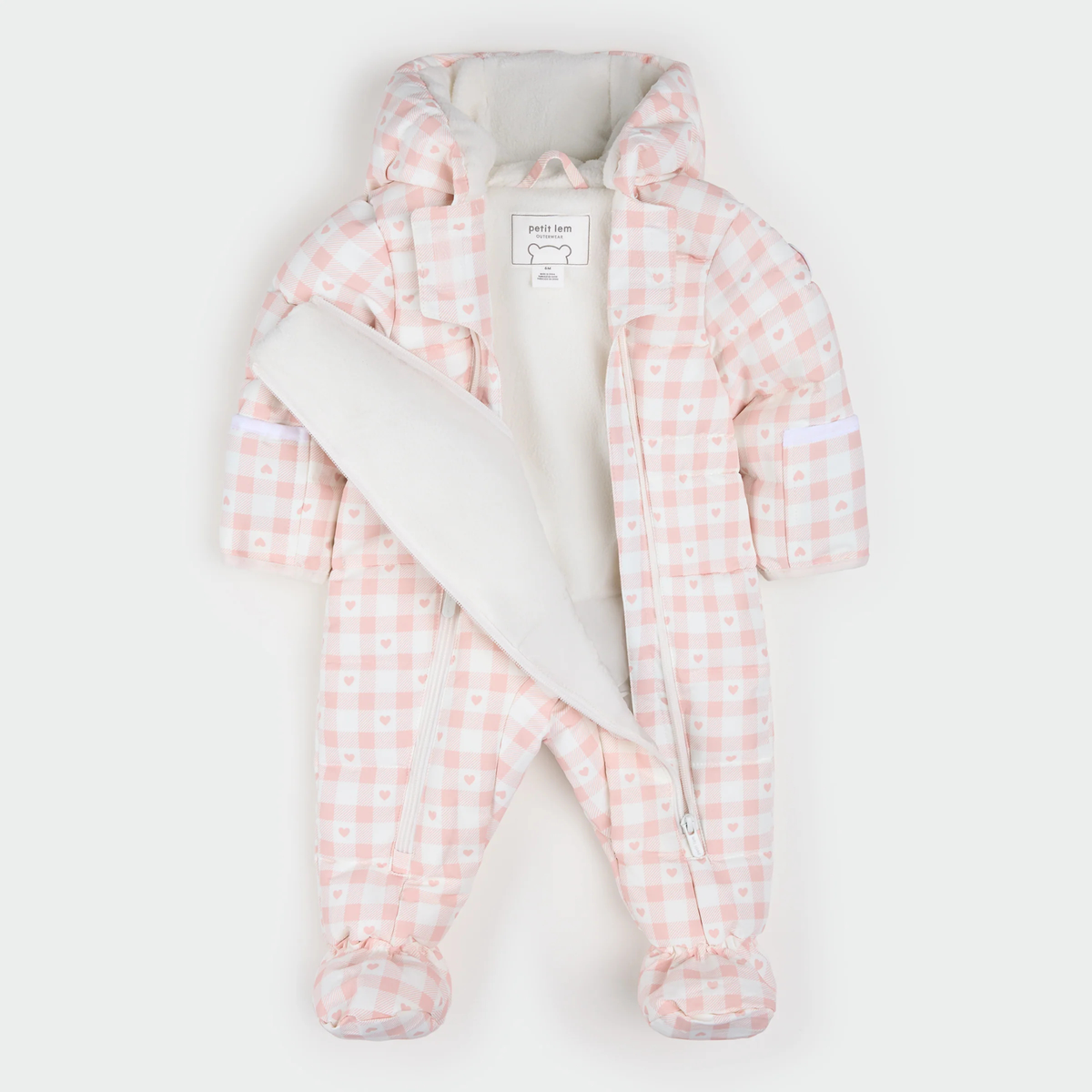 PETIT LEM One-Piece Snowsuit - Gingham
