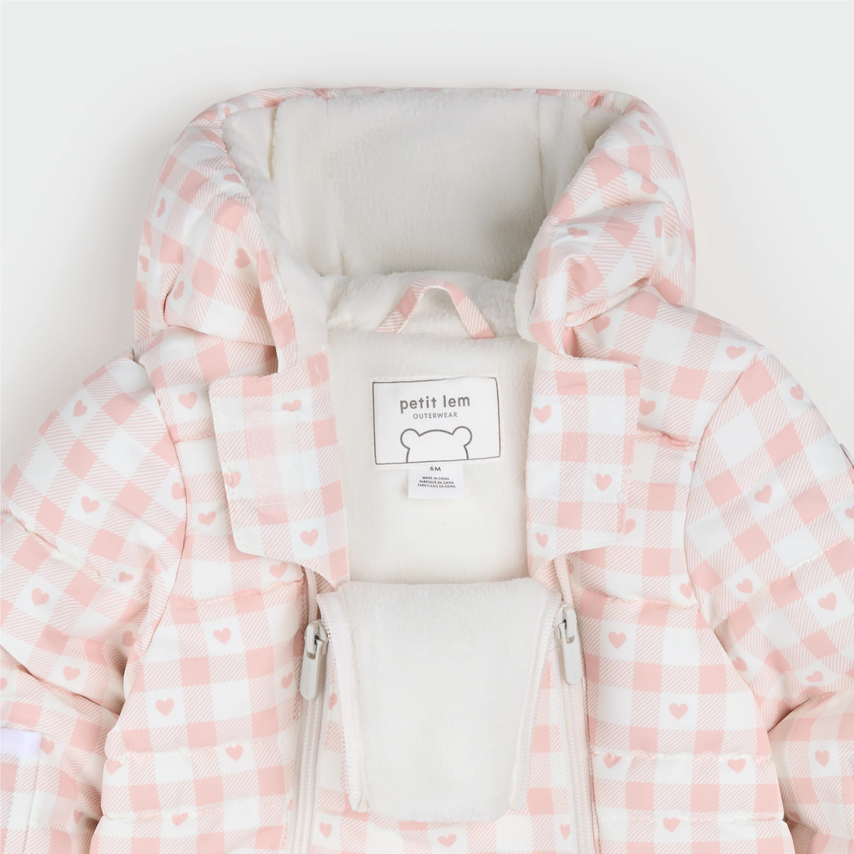 PETIT LEM One-Piece Snowsuit - Gingham