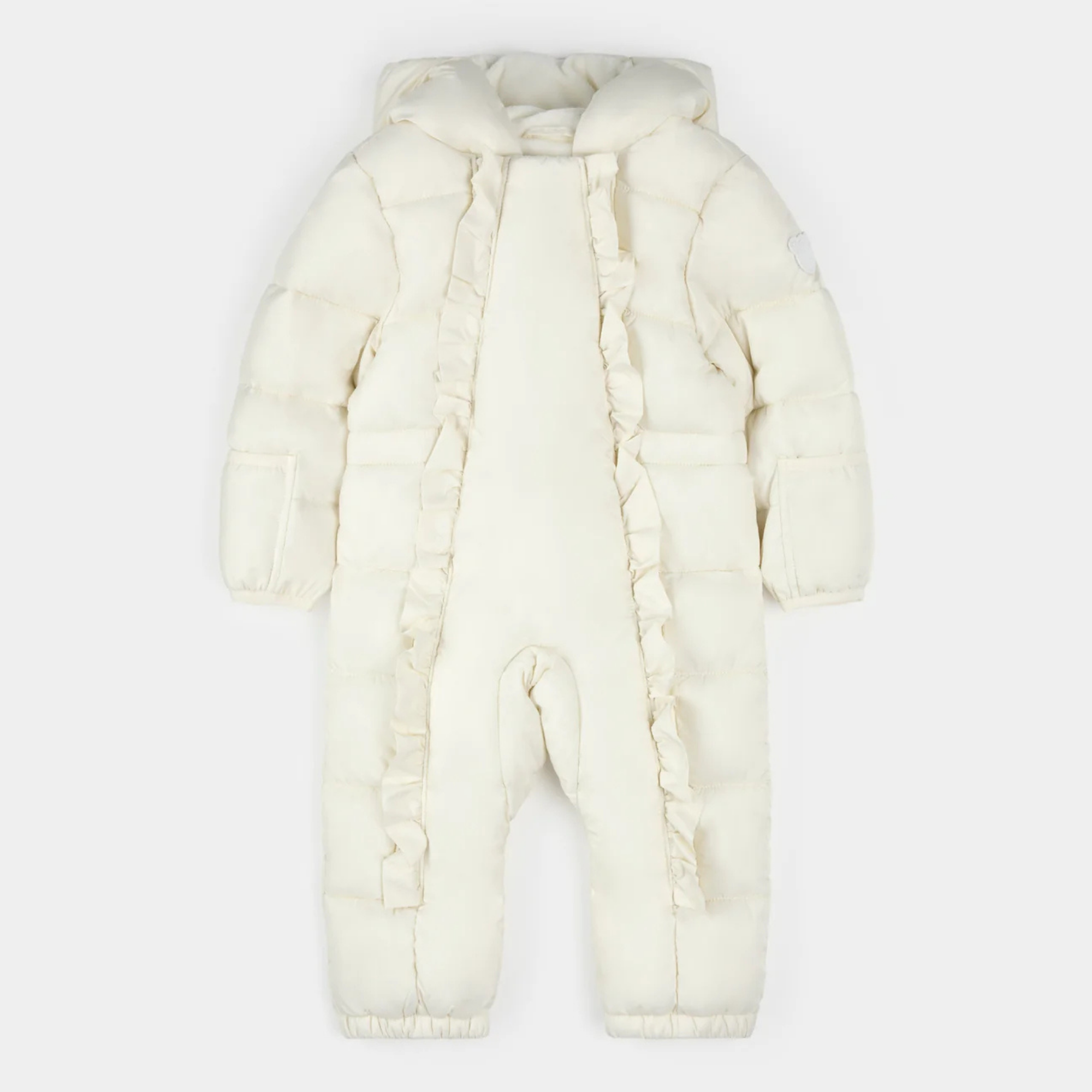 PETIT LEM Antique White Hooded Light-Weight Pram