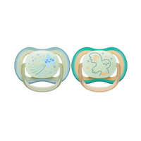 BIBS Set di 2 Ciucci Infinity - Tettarella Simmetrica in Silicone - Rosa Cipria/Woodchuck BIBS Set di 2 Ciucci Infinity - Tettarella Simmetrica in Silicone - Rosa Cipria/Woodchuck