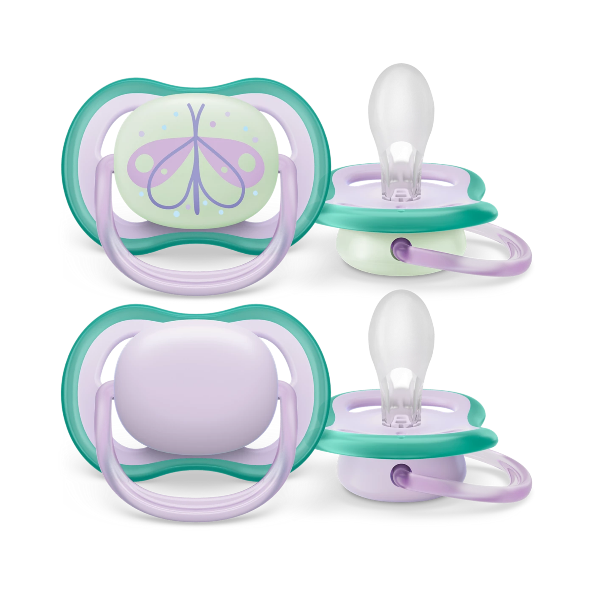 PHILIPS AVENT Ultra Air Pacifier Nighttime 3-Pack