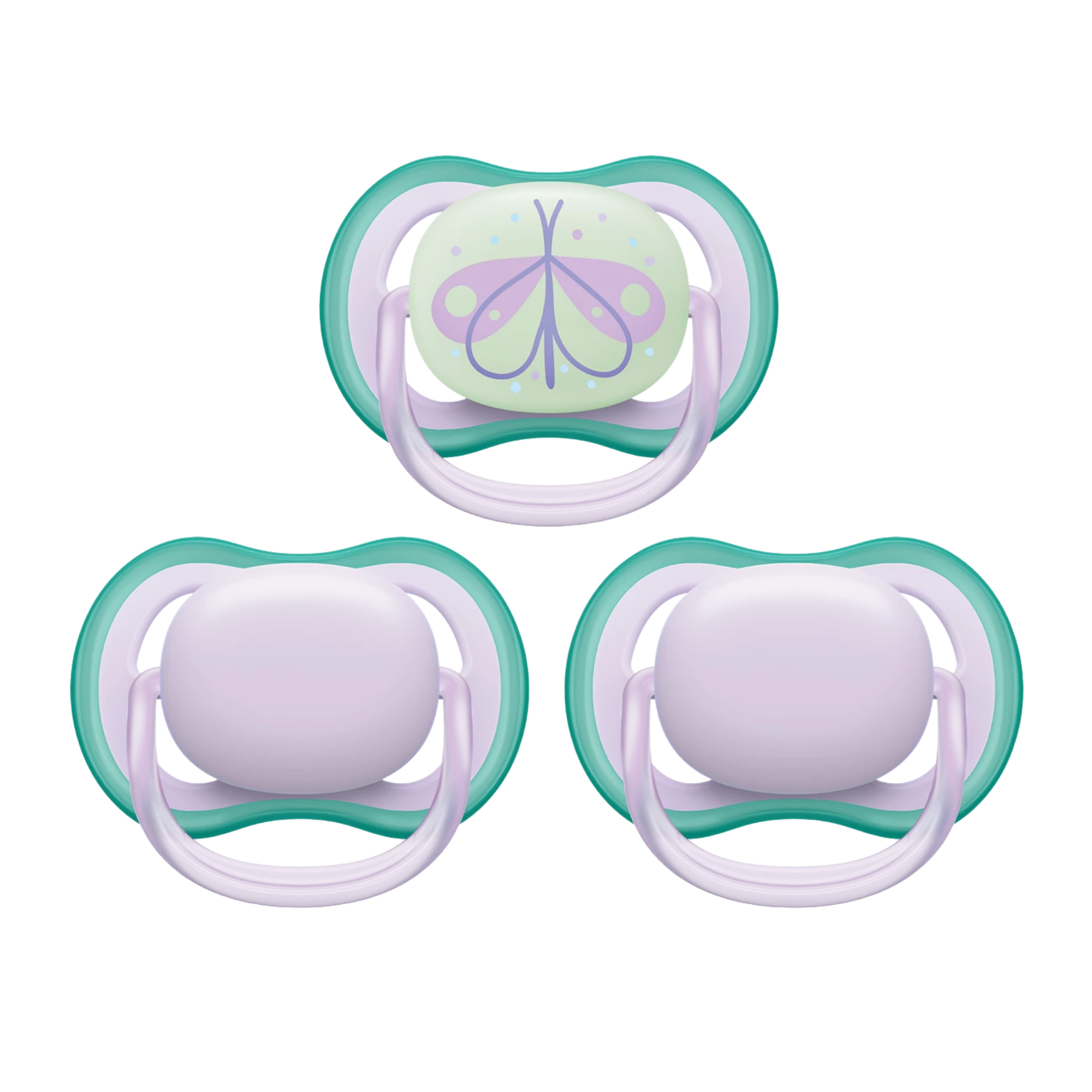 PHILIPS AVENT Ultra Air Pacifier Nighttime 3-Pack