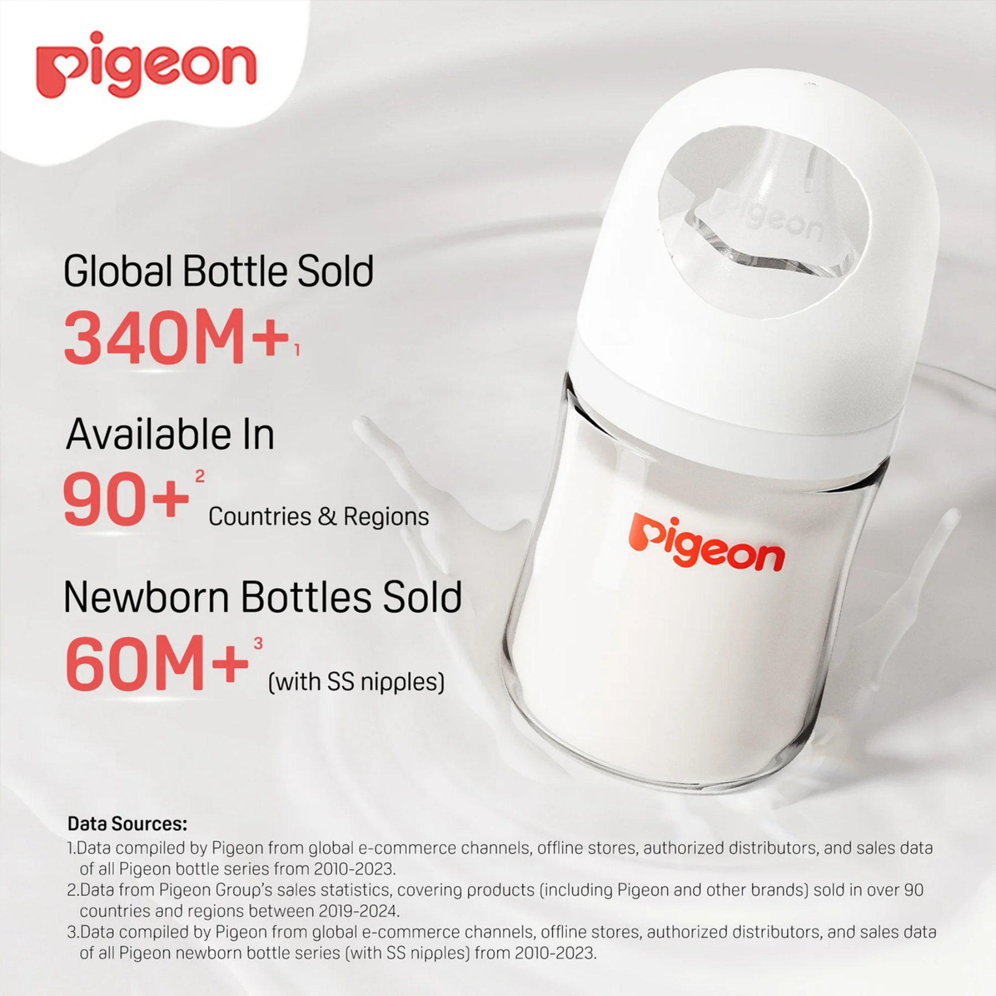 PIGEON Glass Baby Bottle