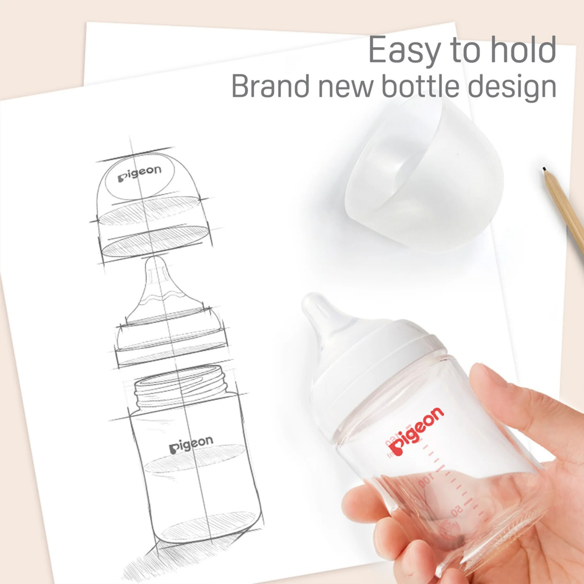 PIGEON Glass Baby Bottle