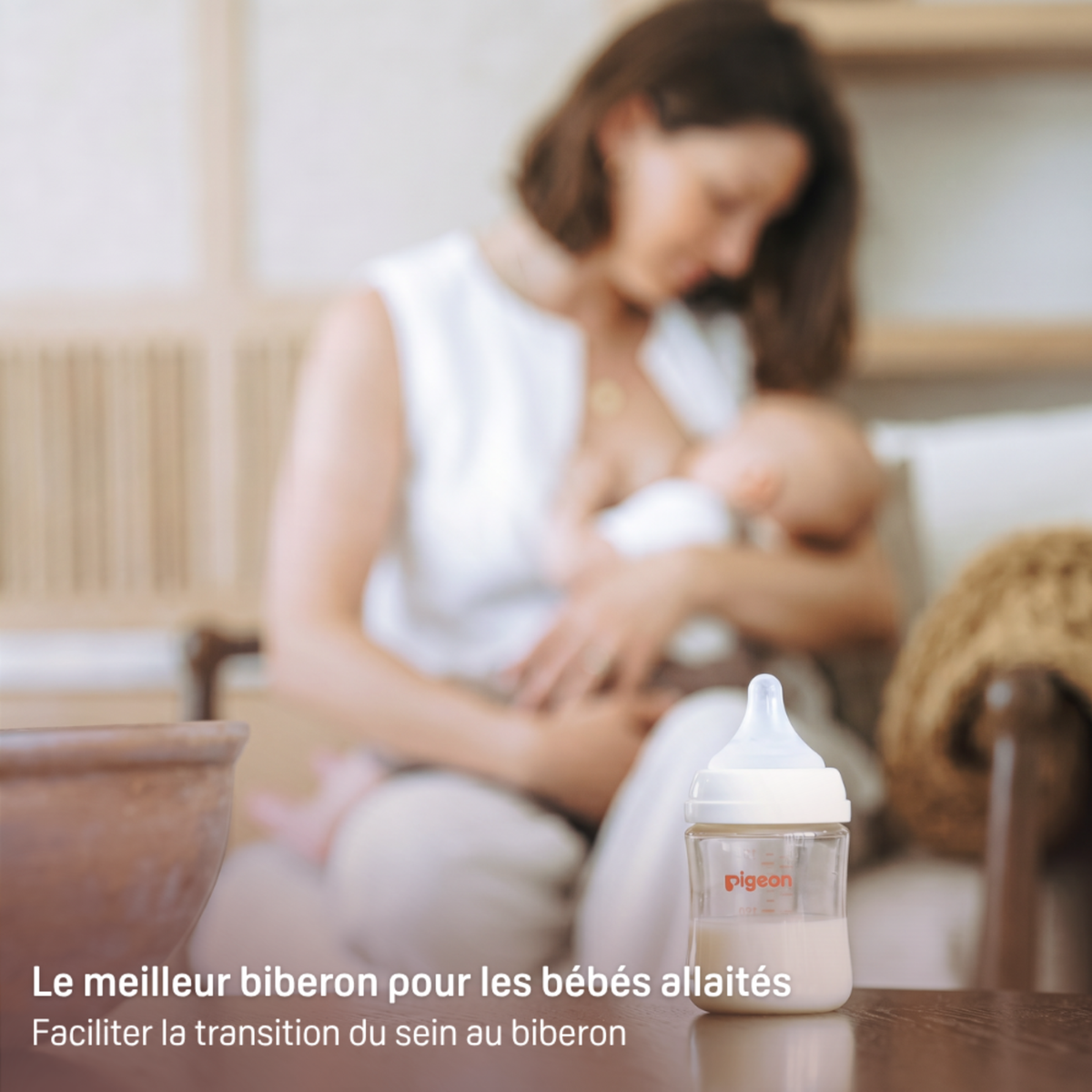PIGEON Glass Baby Bottle