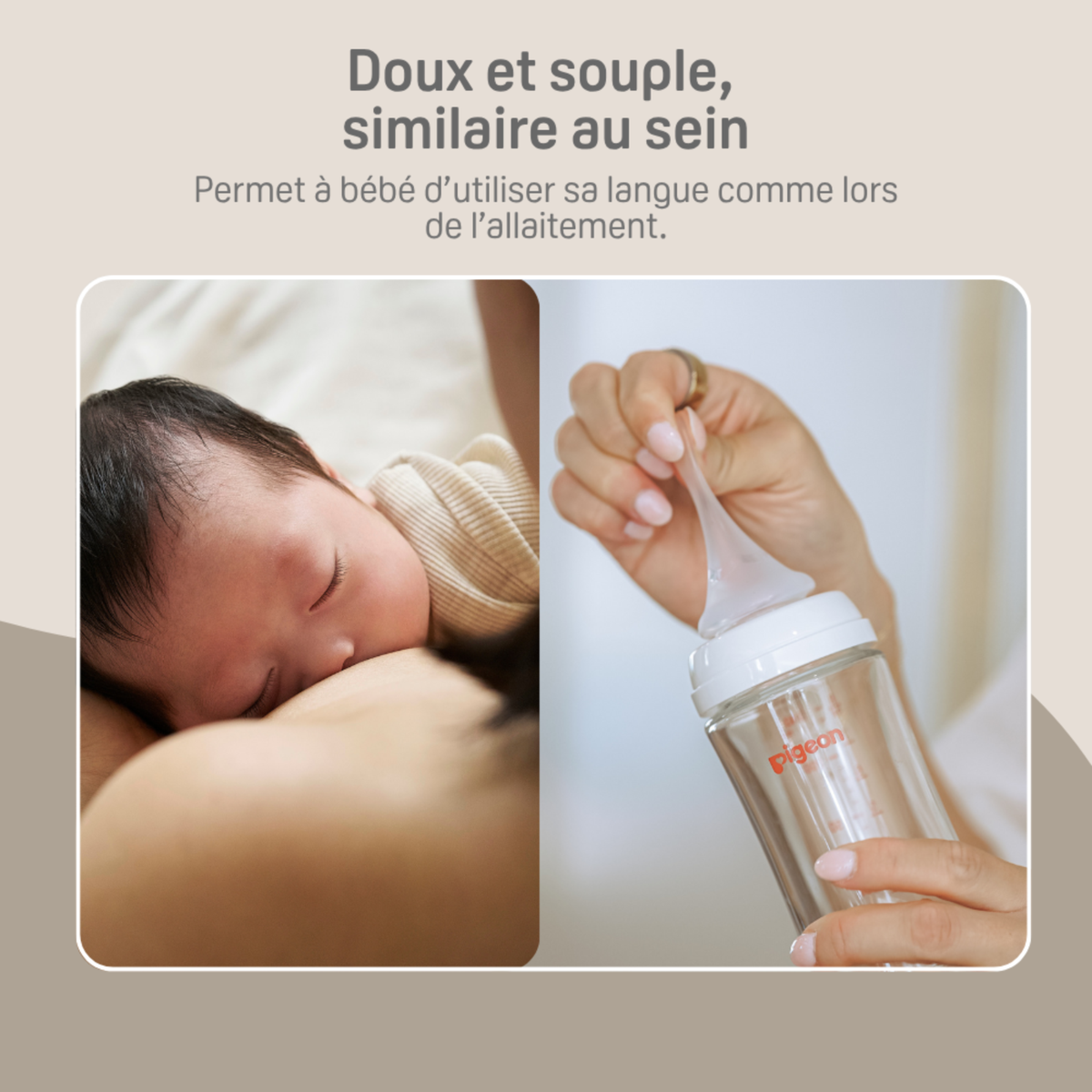 PIGEON Glass Baby Bottle